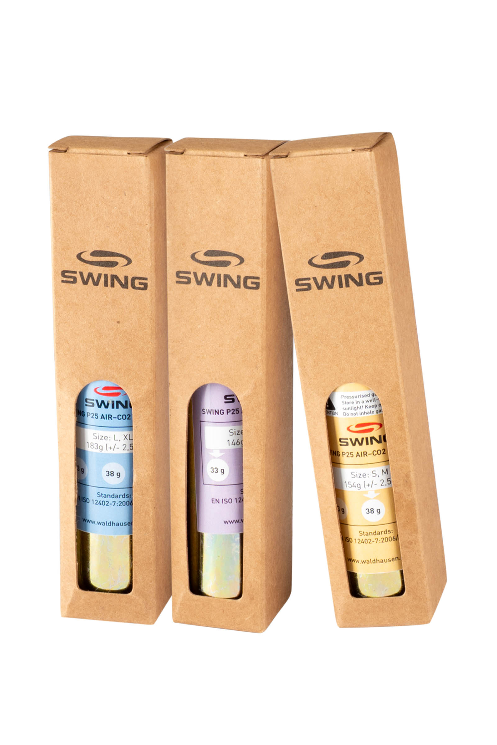 SWING CO2-patron for SWING P25 AIR, S, M, 38 g