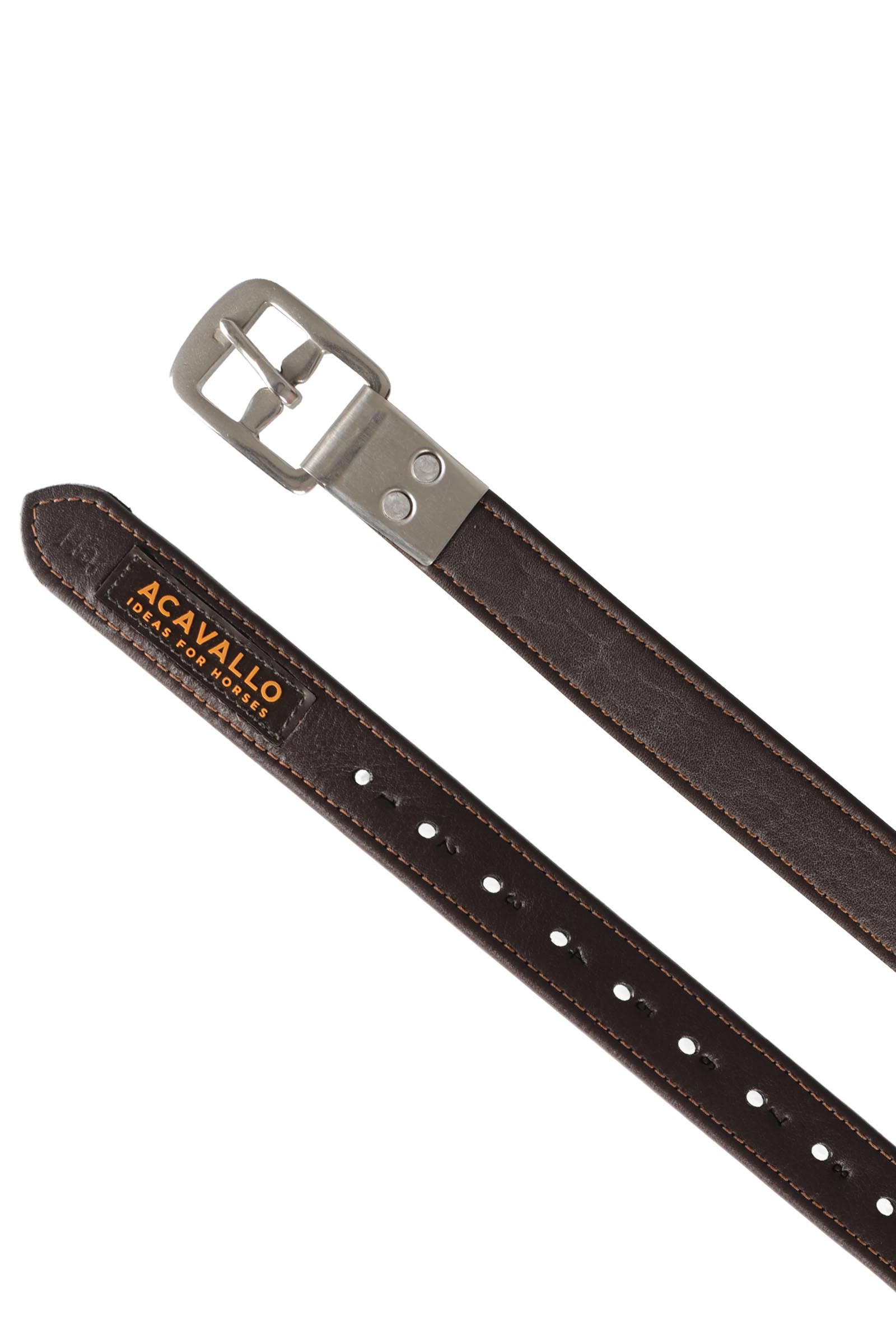 Dark Brown Acavallo Stigremmer i kalveskinn med innkapslet spenne