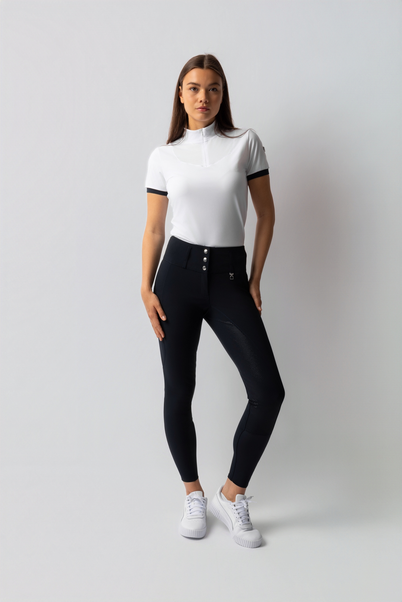 Horze Leonie ridebukser for kvinner med helforsterkning i silikon UPF 40+