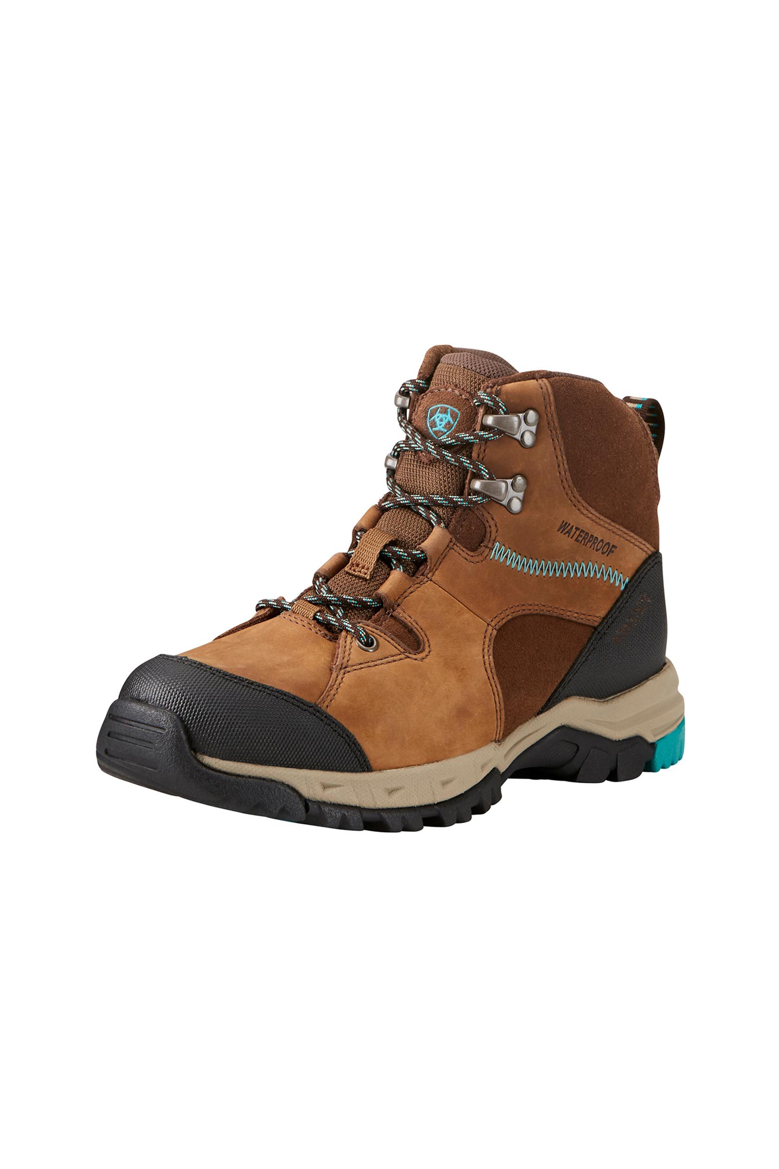 Distressed Brown Ariat Skyline Mid H2O vanntette damestøvler med snøring