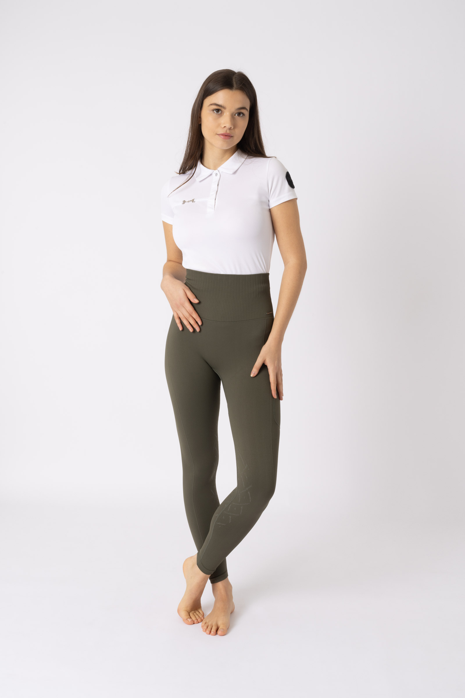 Horze Janine s&oslash;ml&oslash;se, kneforsterkede ridetights med telefonlomme til dame