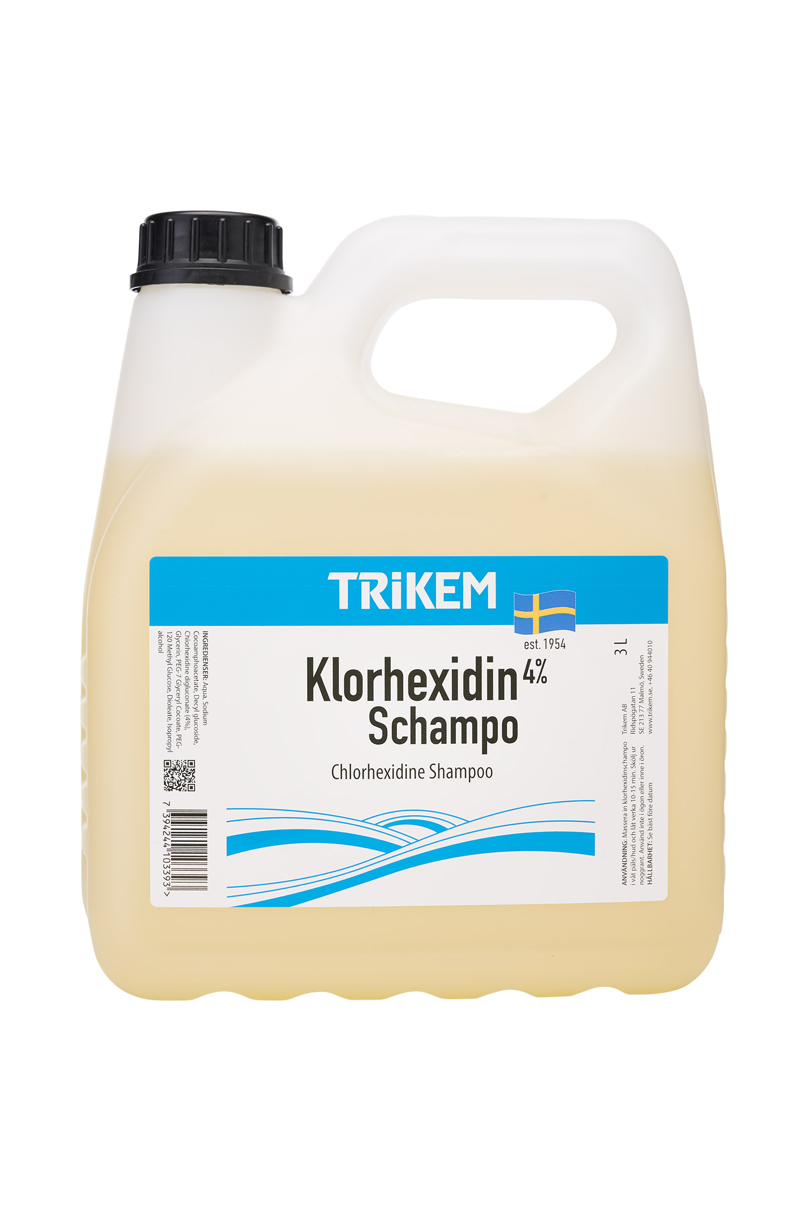 Trikem Klorheksidin sjampo, 3 liter