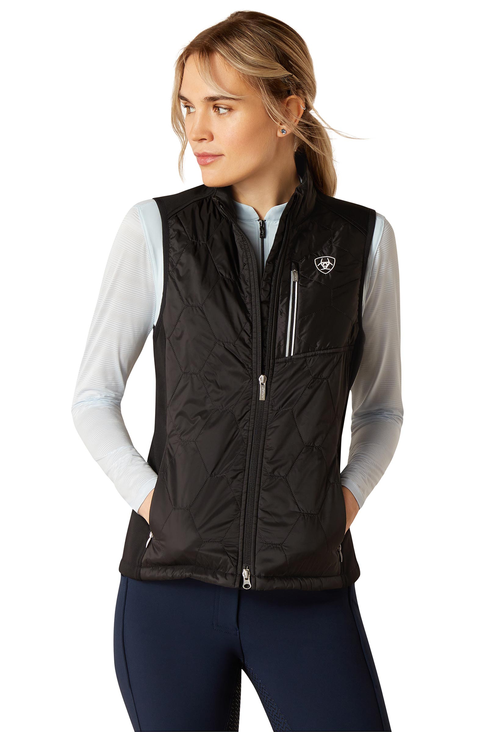 Black Ariat Fusion dame-isolert vest