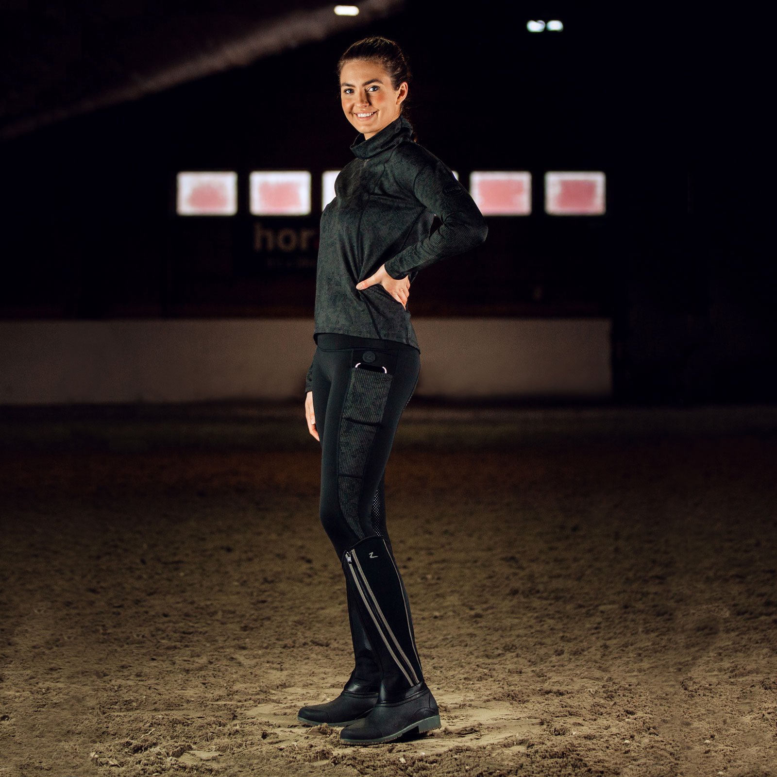 Horze Nome høye støvler i neopren