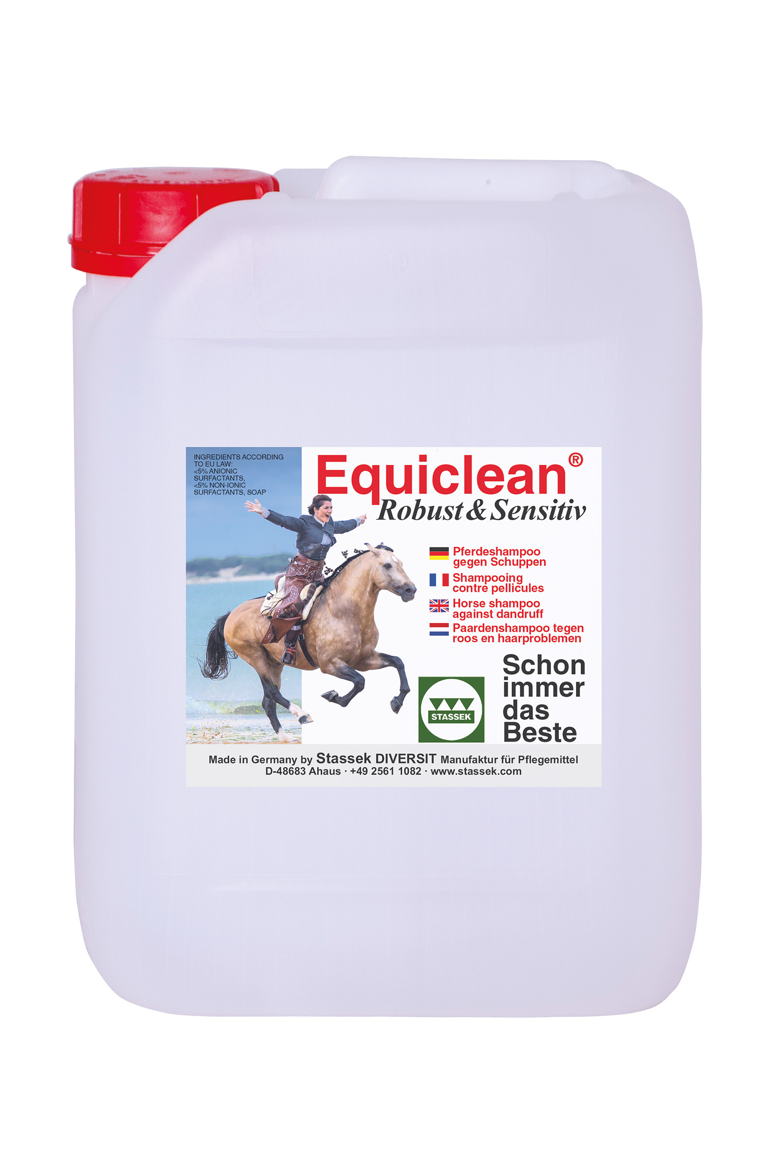 Stassek Equiclean Robust Utendørs sjampo, 2 liters