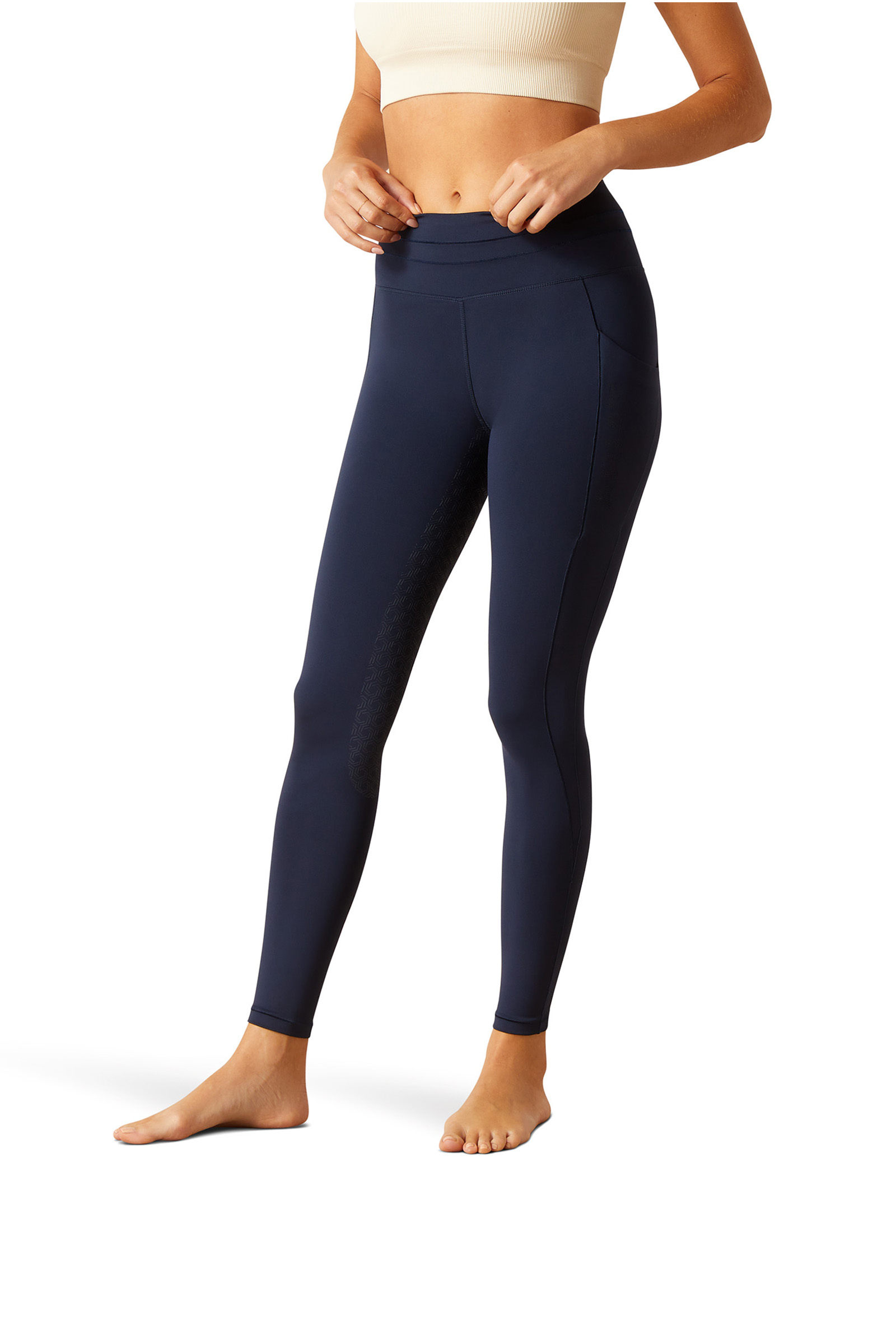 Navy Eclipse Ariat Eos 2.0 dame-ridetights med full grip  