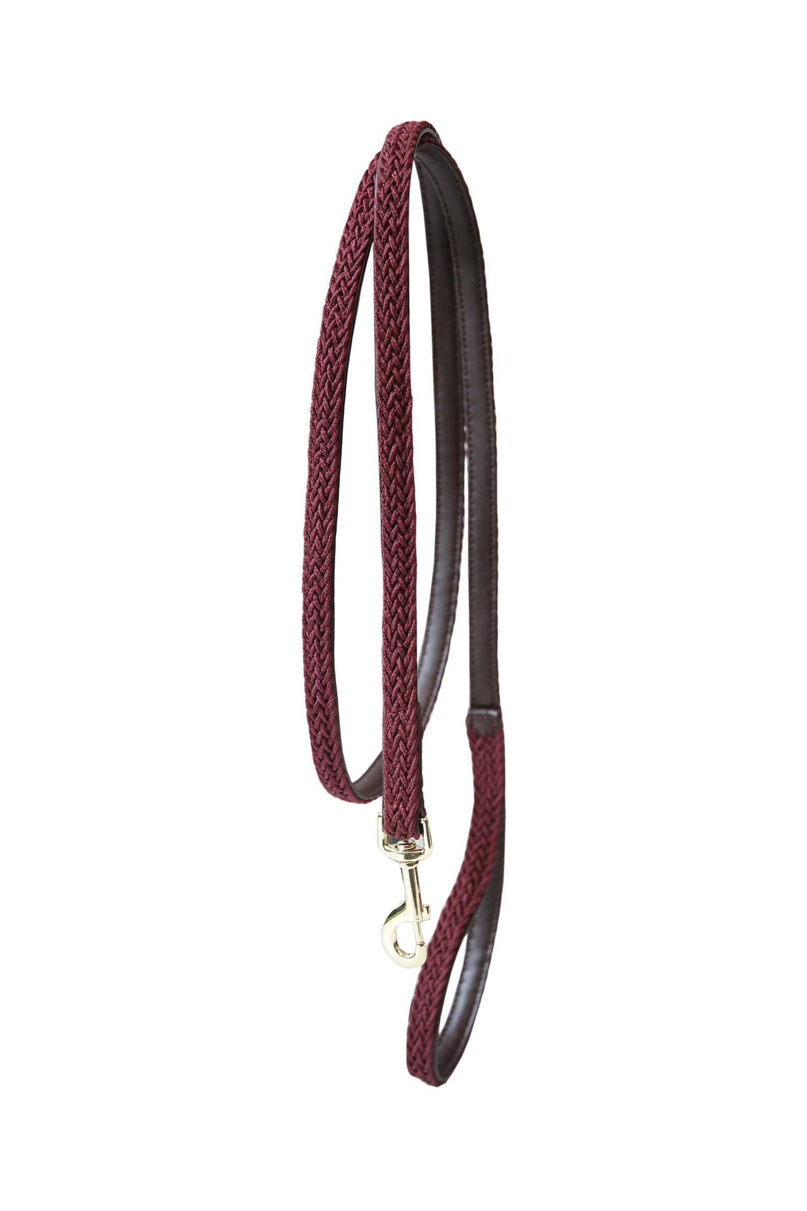 Dark Red Kentucky Horsewear flettet leietau i nylon, 2 meter