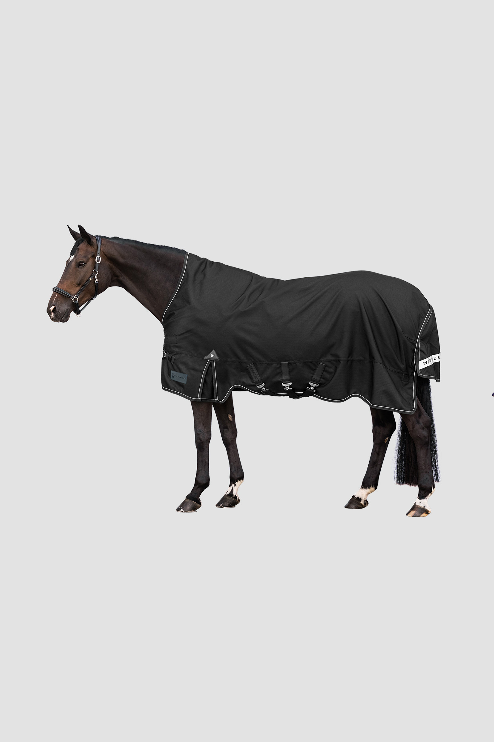 Black Waldhausen Outdoor Rug Scandic High Neck 100 g