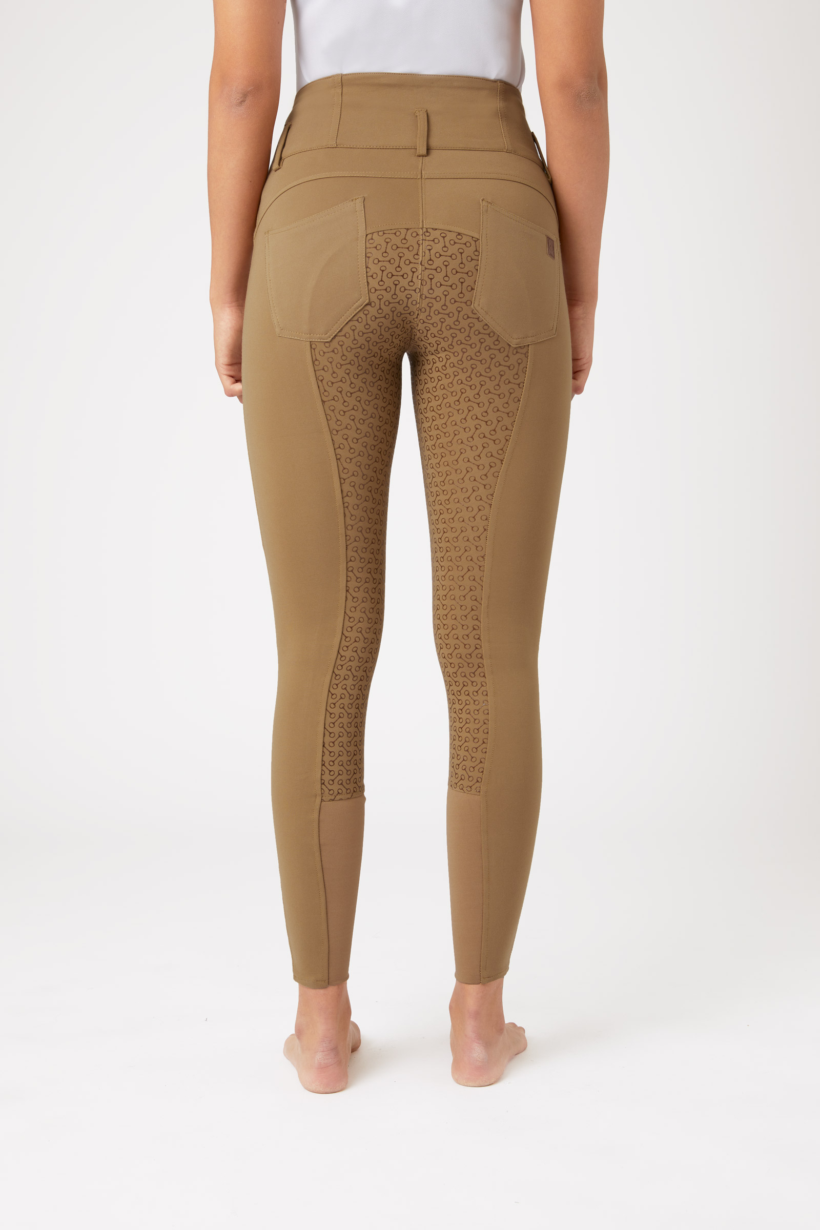 Horze Tara helforsterkede ridebukser med høyt liv og silikon, dame