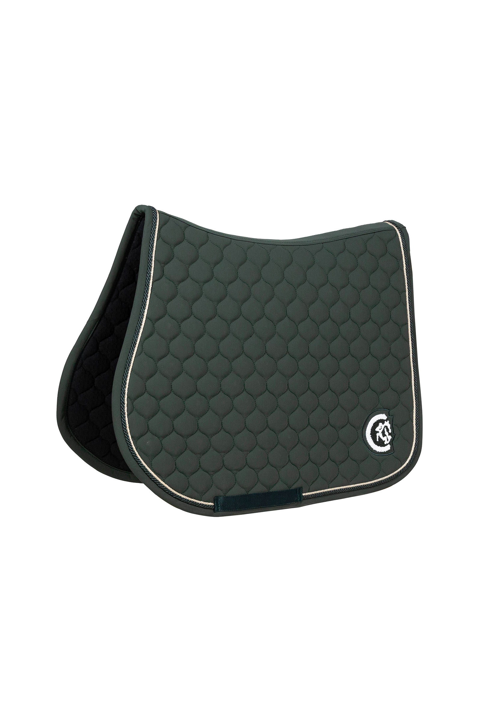 pine green Kentucky Horsewear sprangsjabrak onion quilt med 3D-logo