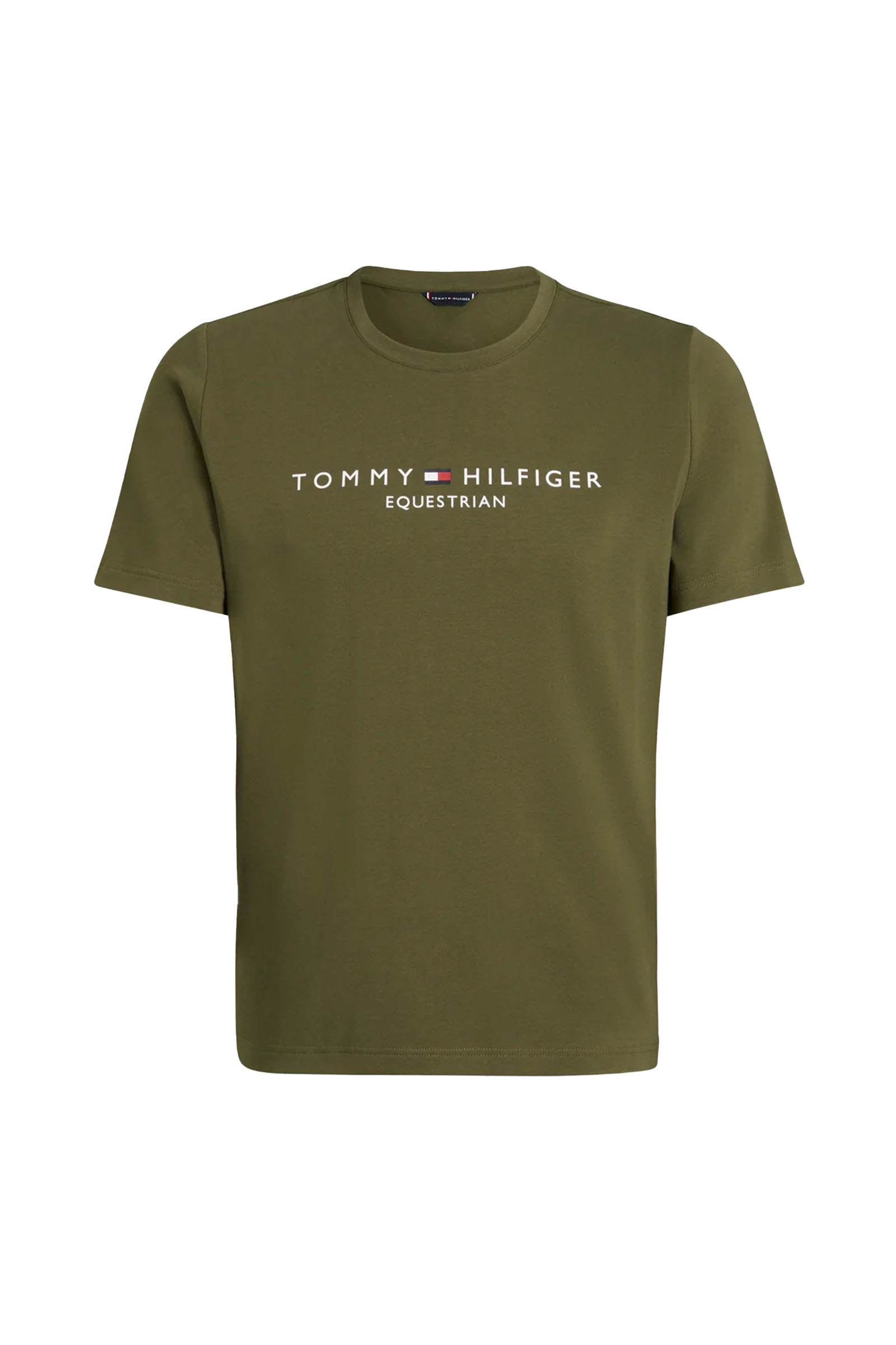 UTILITY OLIVE Tommy Hilfiger Equestrian Williamsburg T-skjorte med grafisk trykk og korte ermer