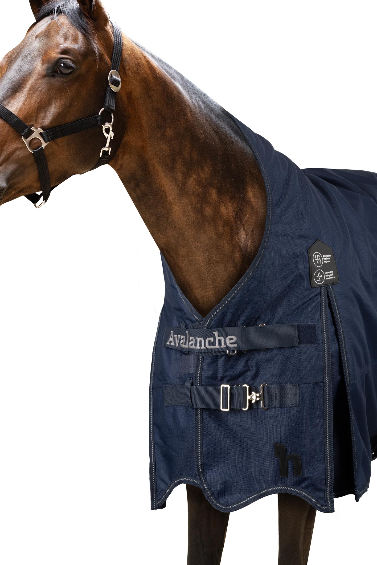 Horze Avalanche 1200D utedekken, medium tykkelse, 150g, halvh&oslash;y hals