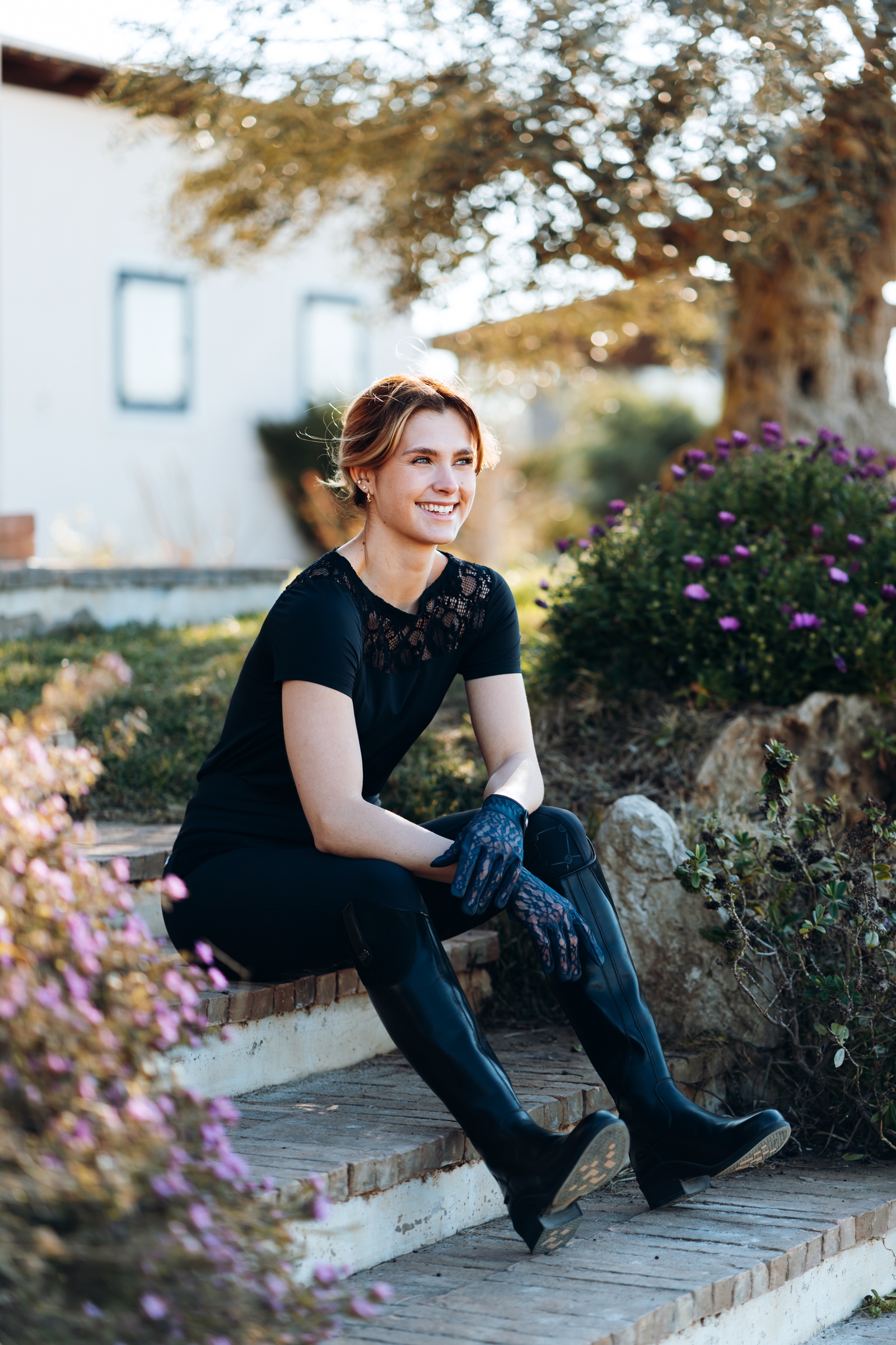 B Vertigo Lace ridehansker, dame