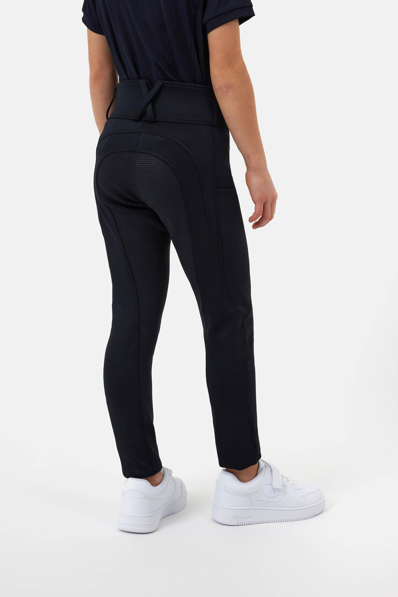 Dark Navy Horze Young Rider Chara ridebukser full grip