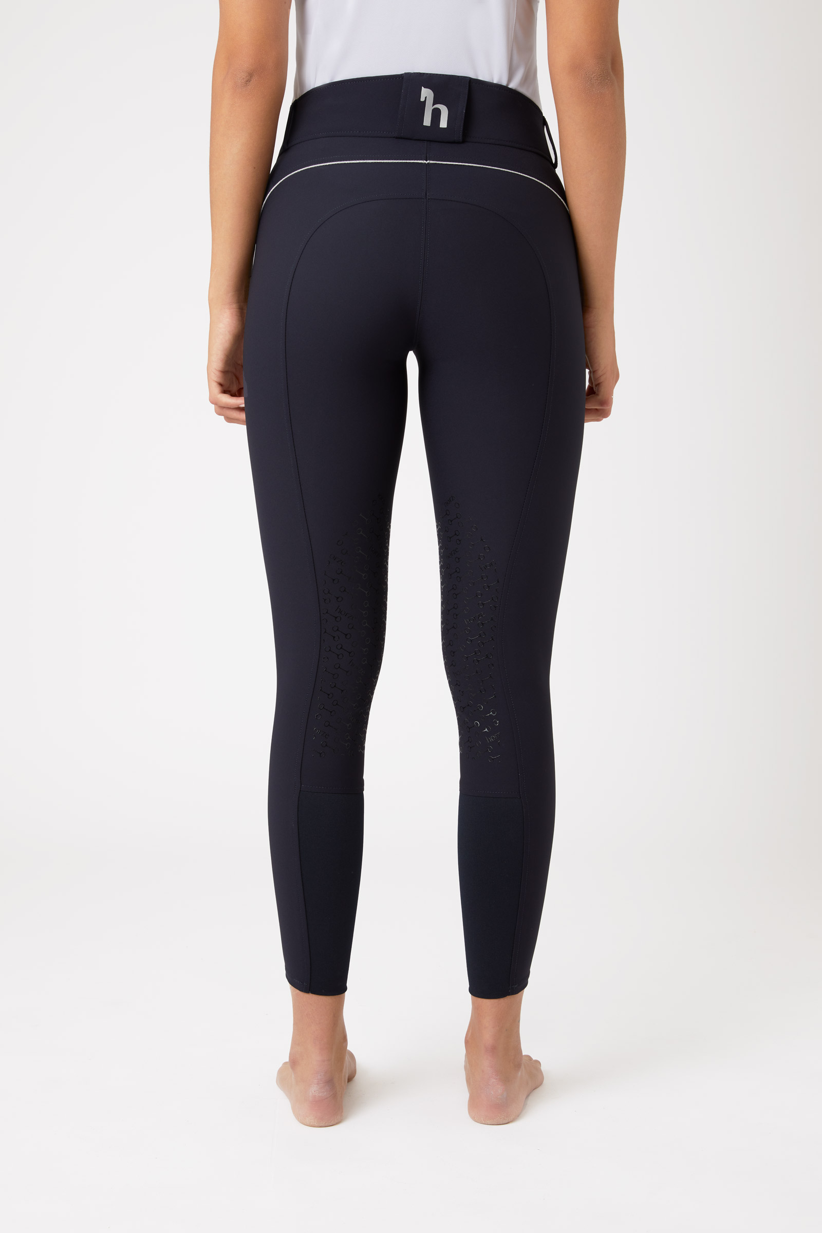 Horze Aubrey ridebukse, kneforsterket med silikon og h&oslash;yt liv, dame