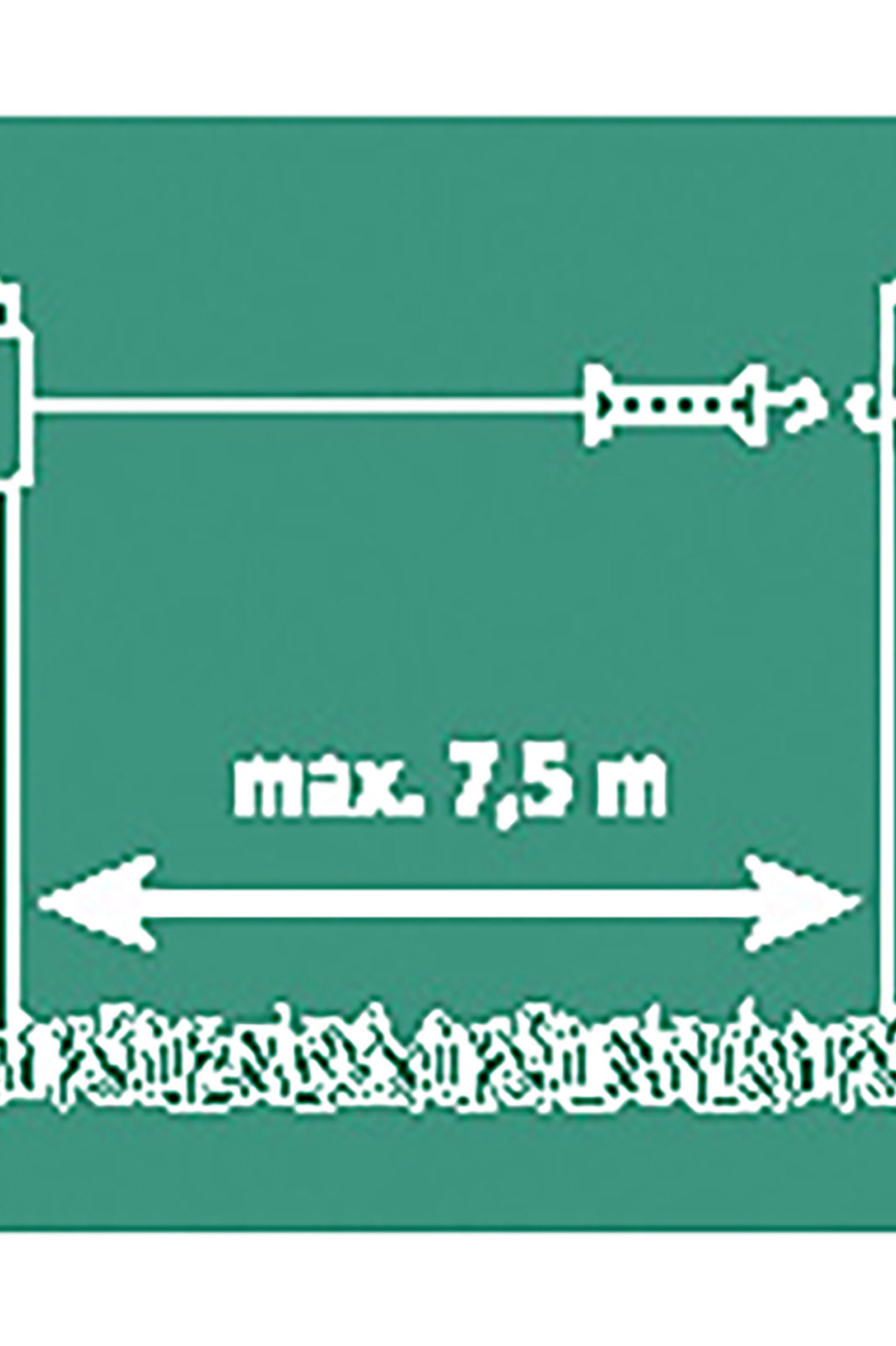 Farm Patrol fleksiport - et grindsystem med tau, maks 7,5 m