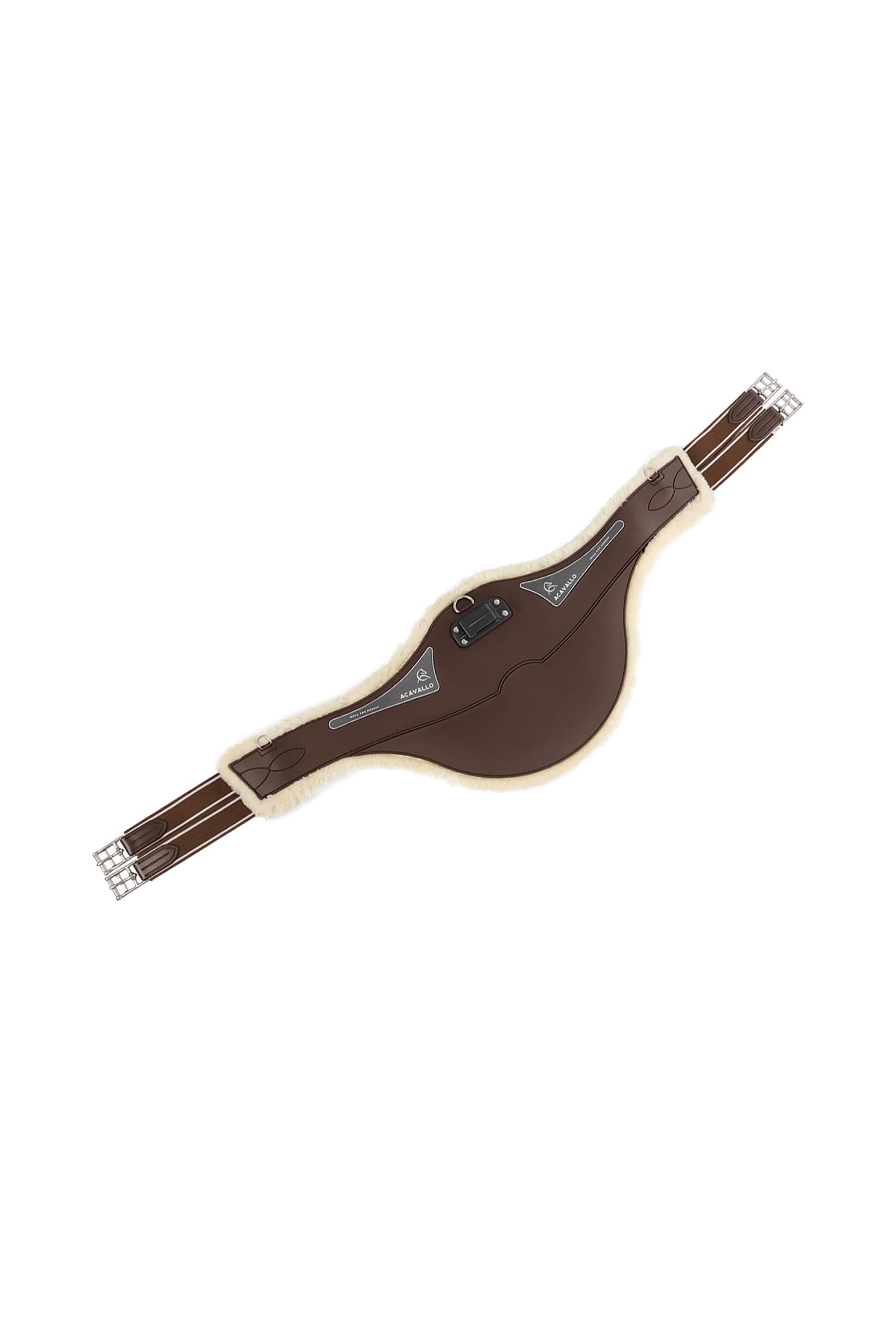 Dark Brown Acavallo studgjord Classic gel med kunstpels  