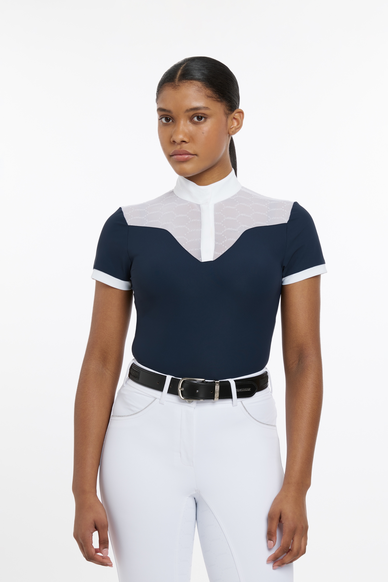 LeMieux Emily kortermet stevneskjorte for kvinner