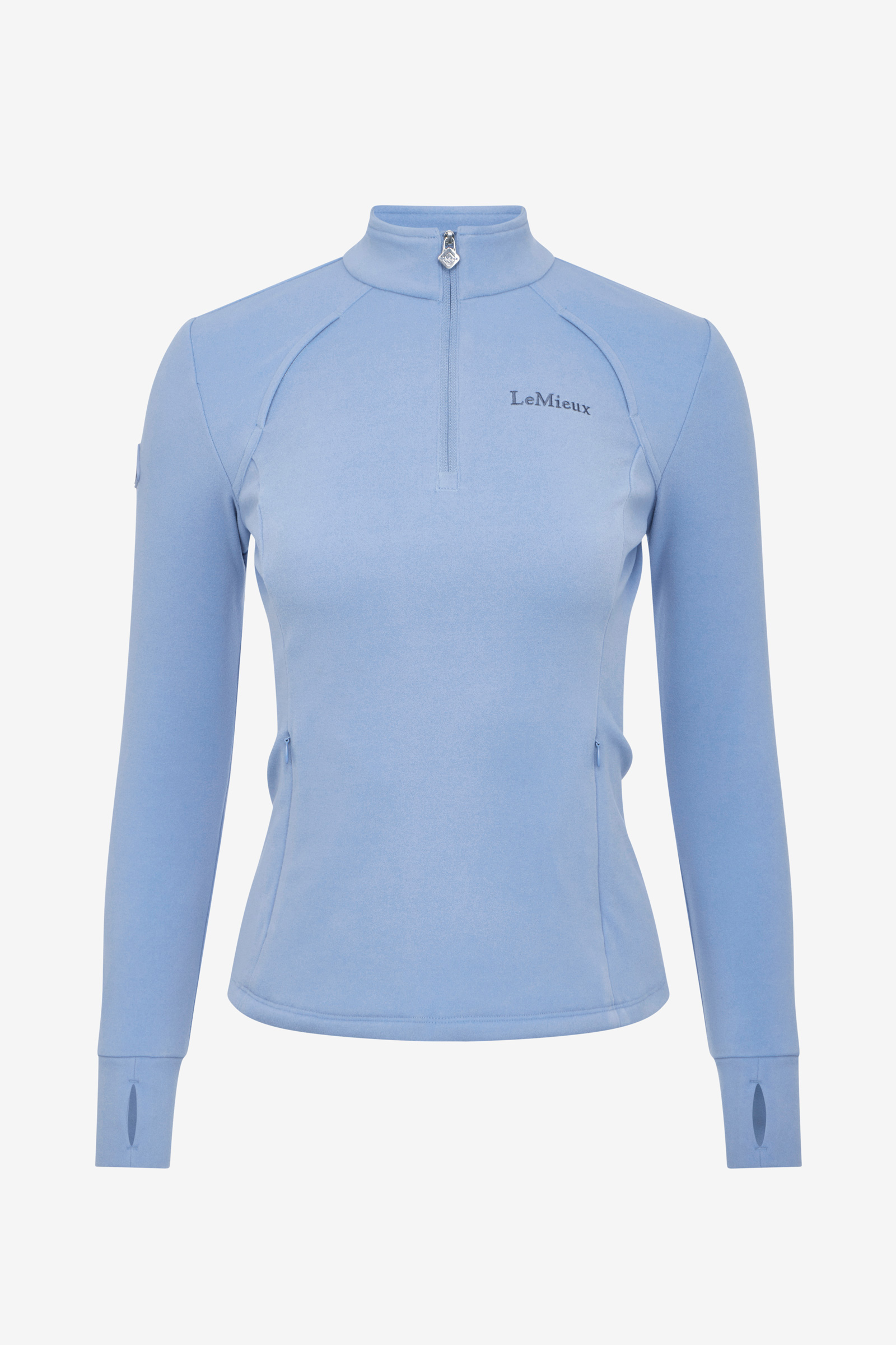 Powder Blue LeMieux Frances dame fleece med kvart glidel&aring;s