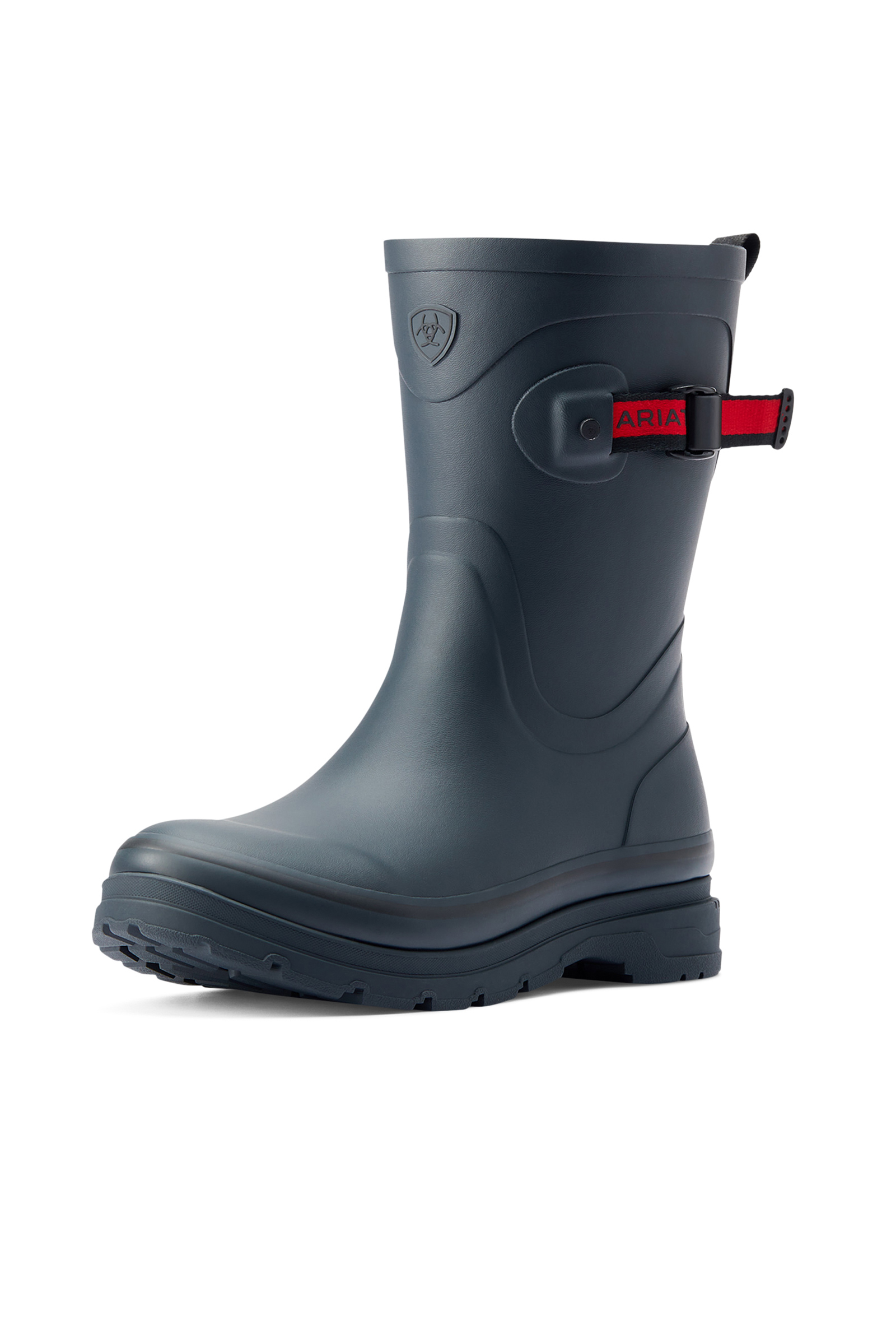 Navy Ariat Kelmarsh Mid damest&oslash;vler i gummi med middels skaft