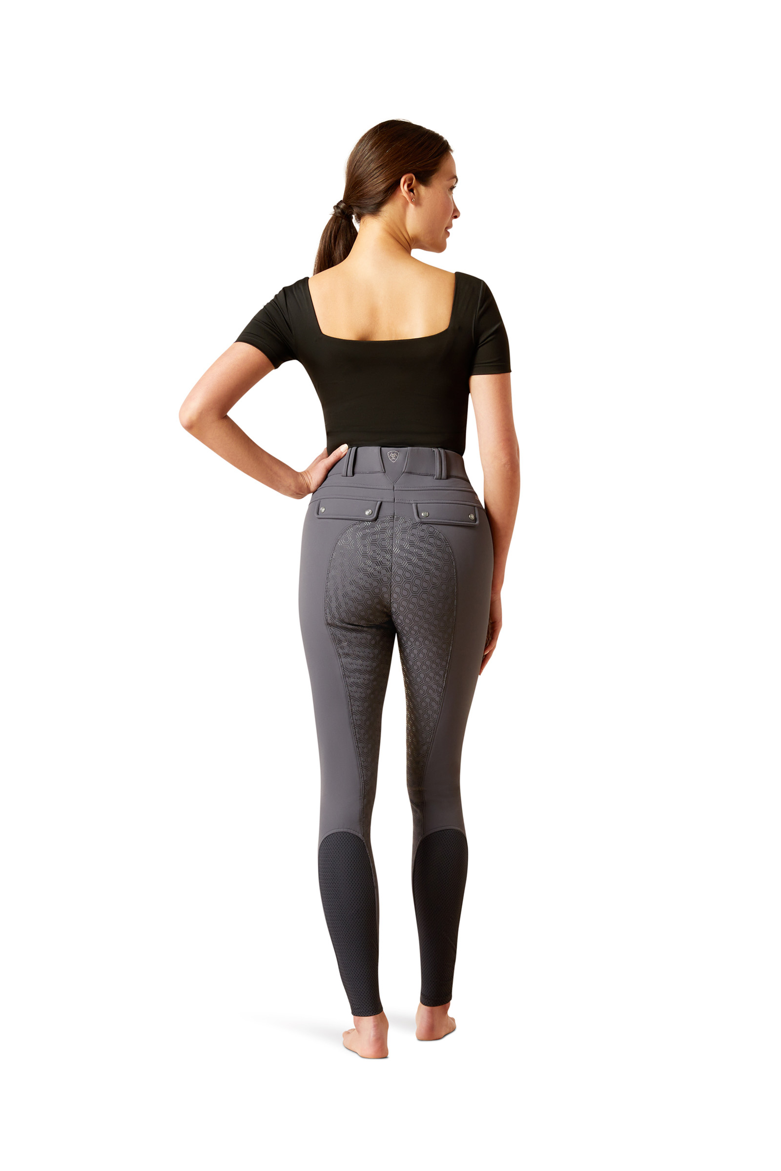 Ebony Ariat Tri Factor Frost dames isolerte helforsterkede ridebukser