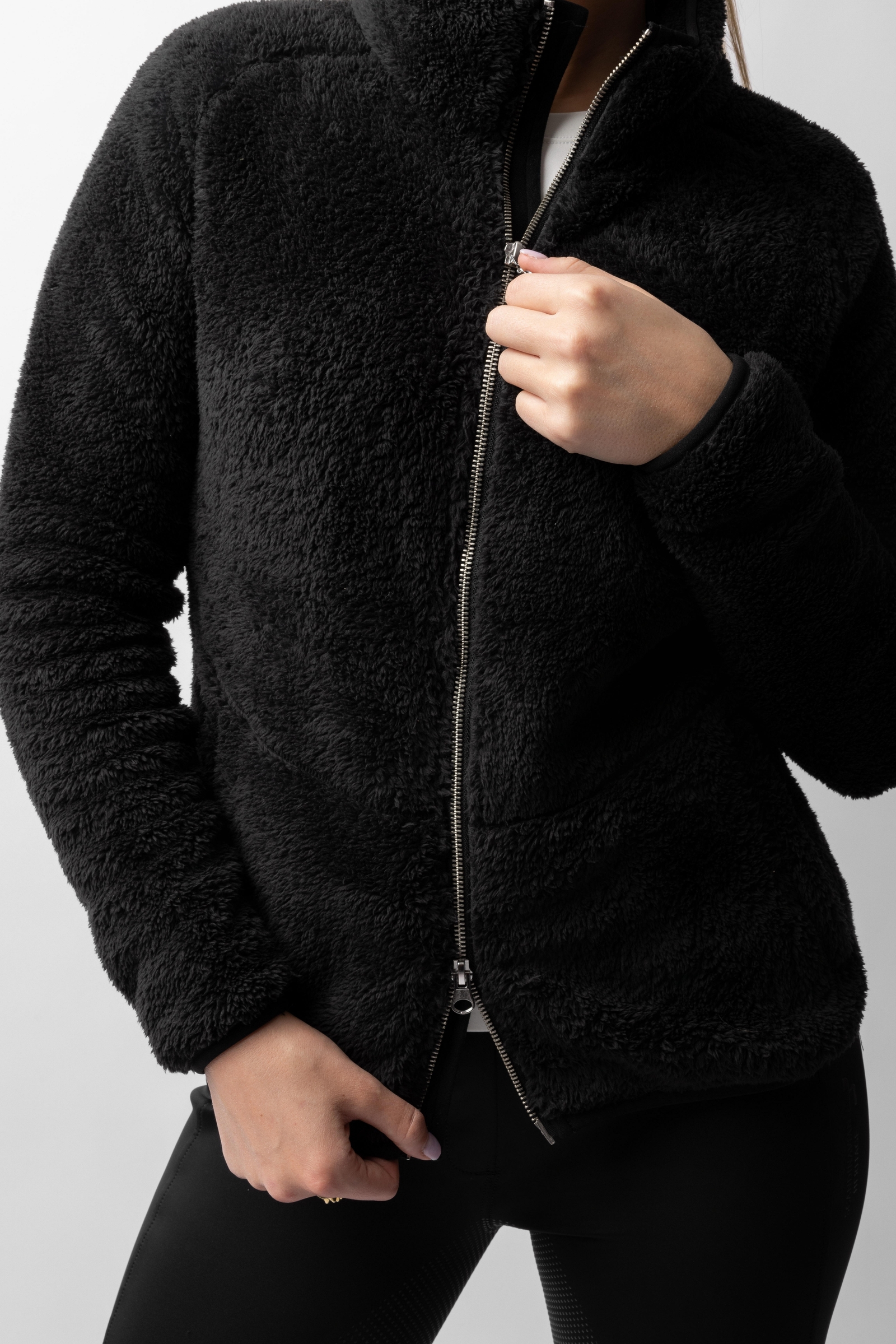 Horze Merida jakke i teddyfleece til dame