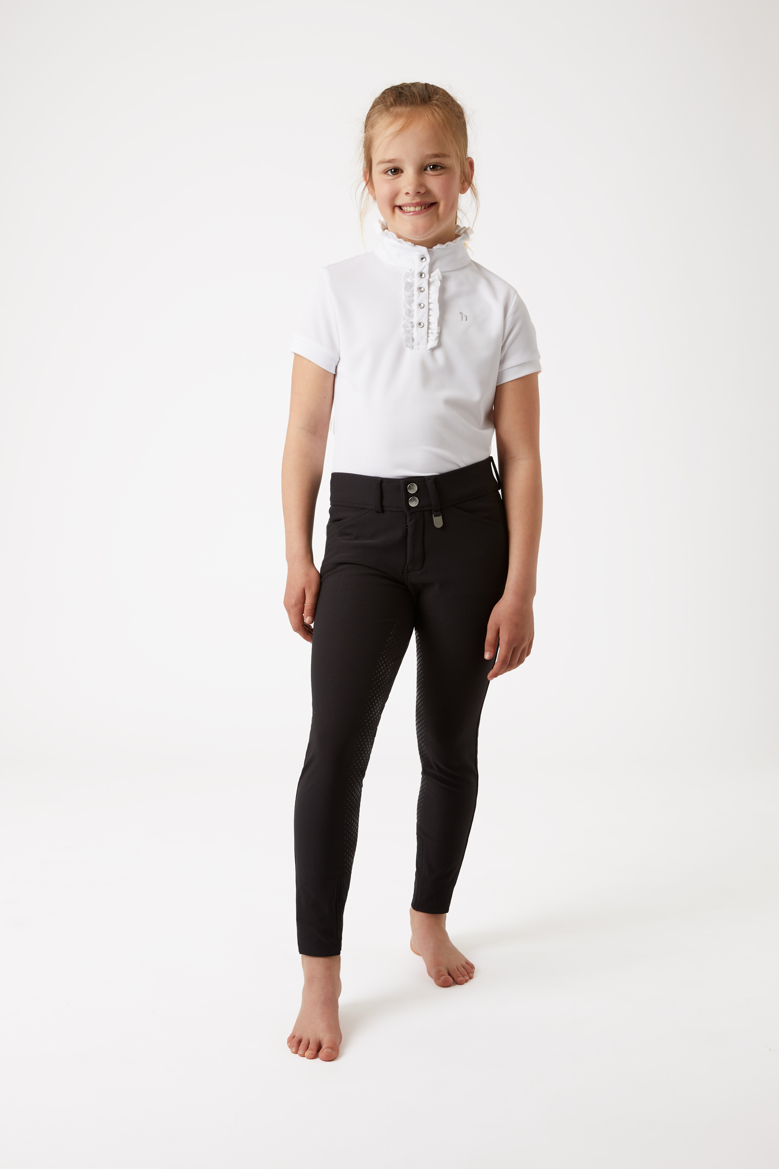 Horze Grand Prix ridebukse til barn med silikon-helsete