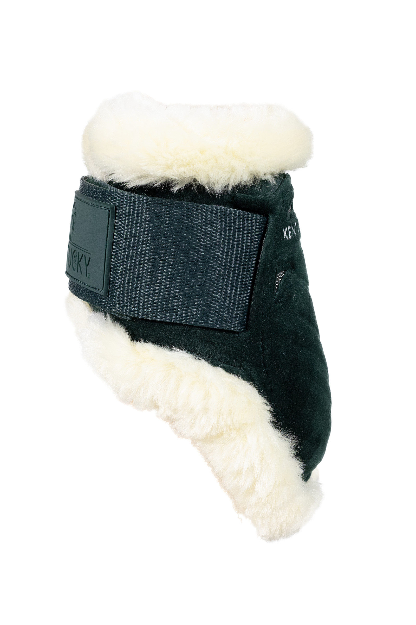 dark green Kentucky Horsewear Vegansk saueskinn Young Horse Fetlock Boots Velvet