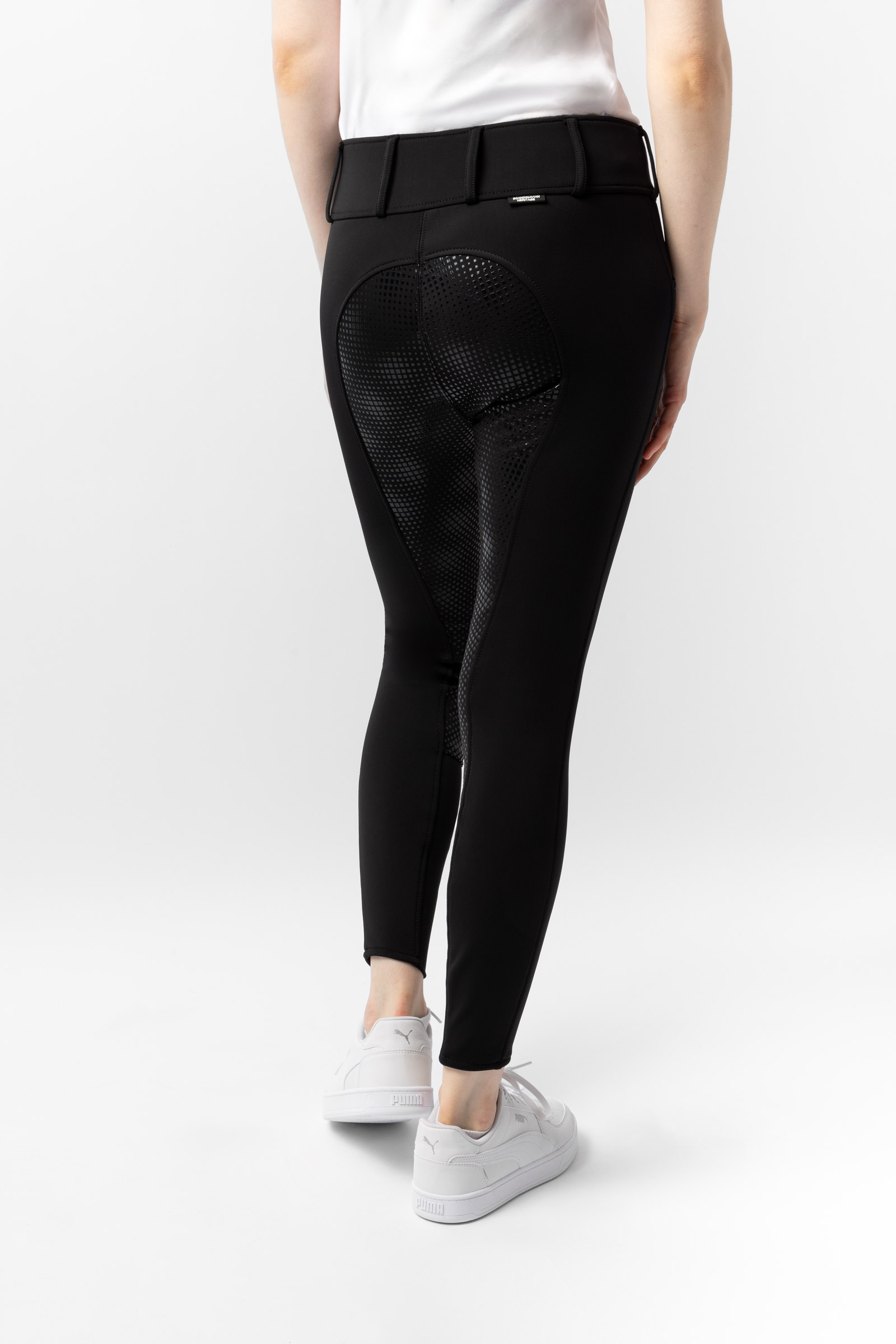 Horze Grand Prix helforsterkede thermo ridebukser i softshell, dame