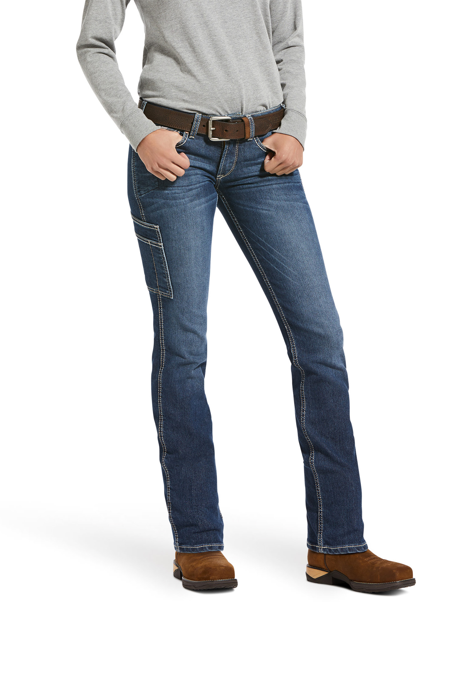 Ariat Rebar Dame Durastretch Riveter jeans med rett ben