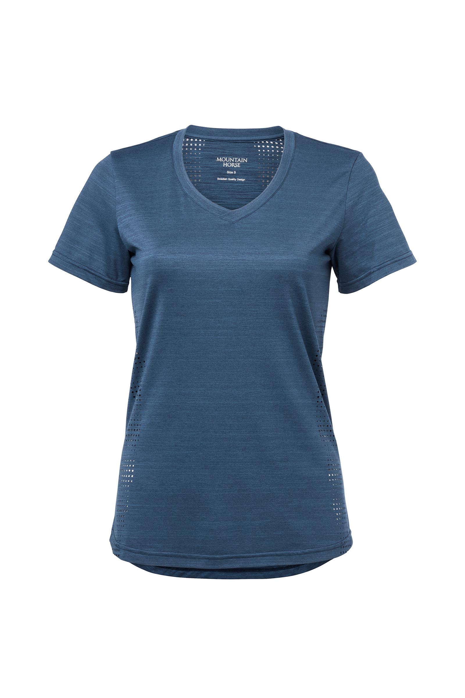 Navy Mountain Horse Aztec dame T skjorte