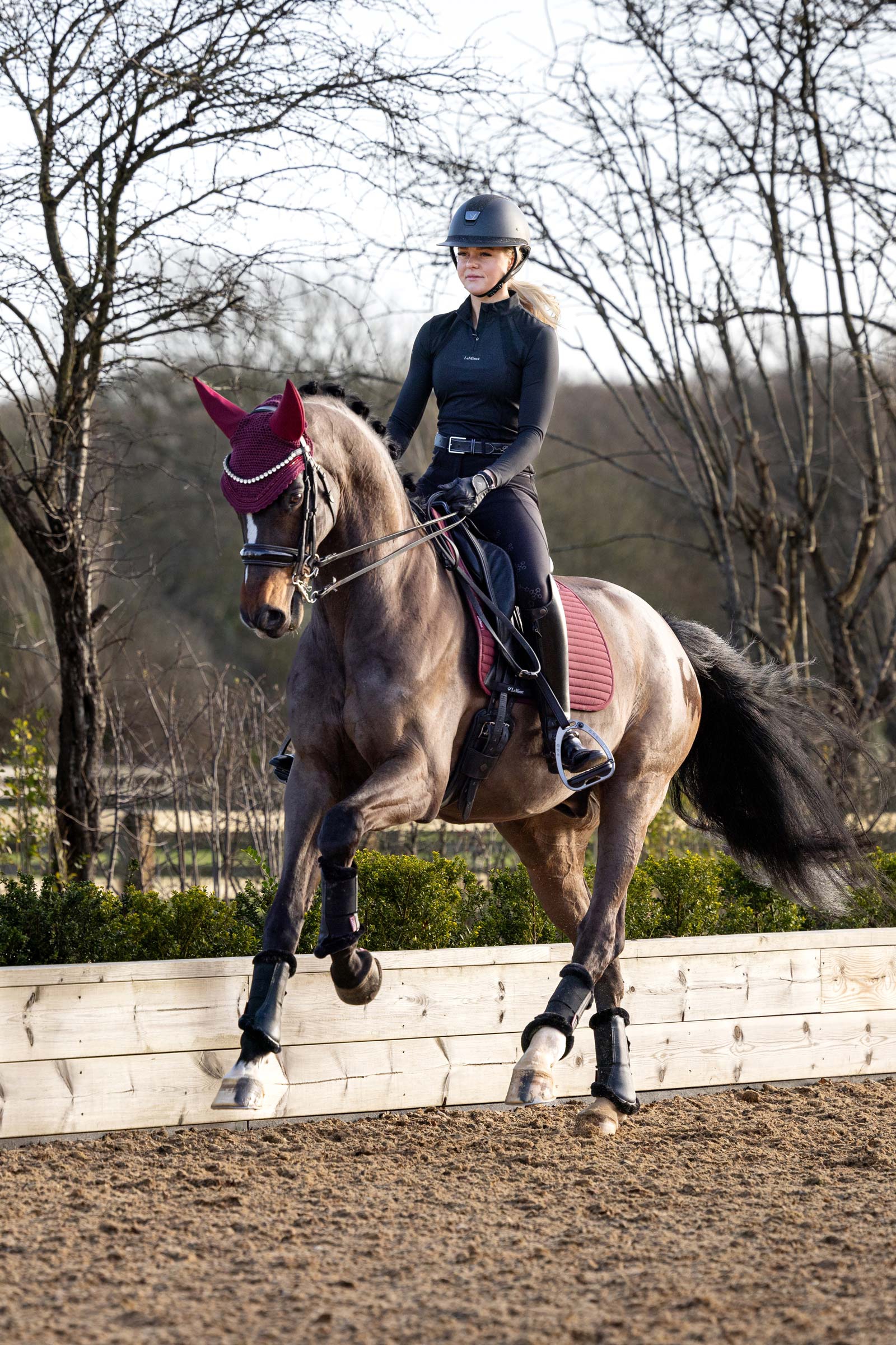 LeMieux Mia langermet undertrøye med mesh