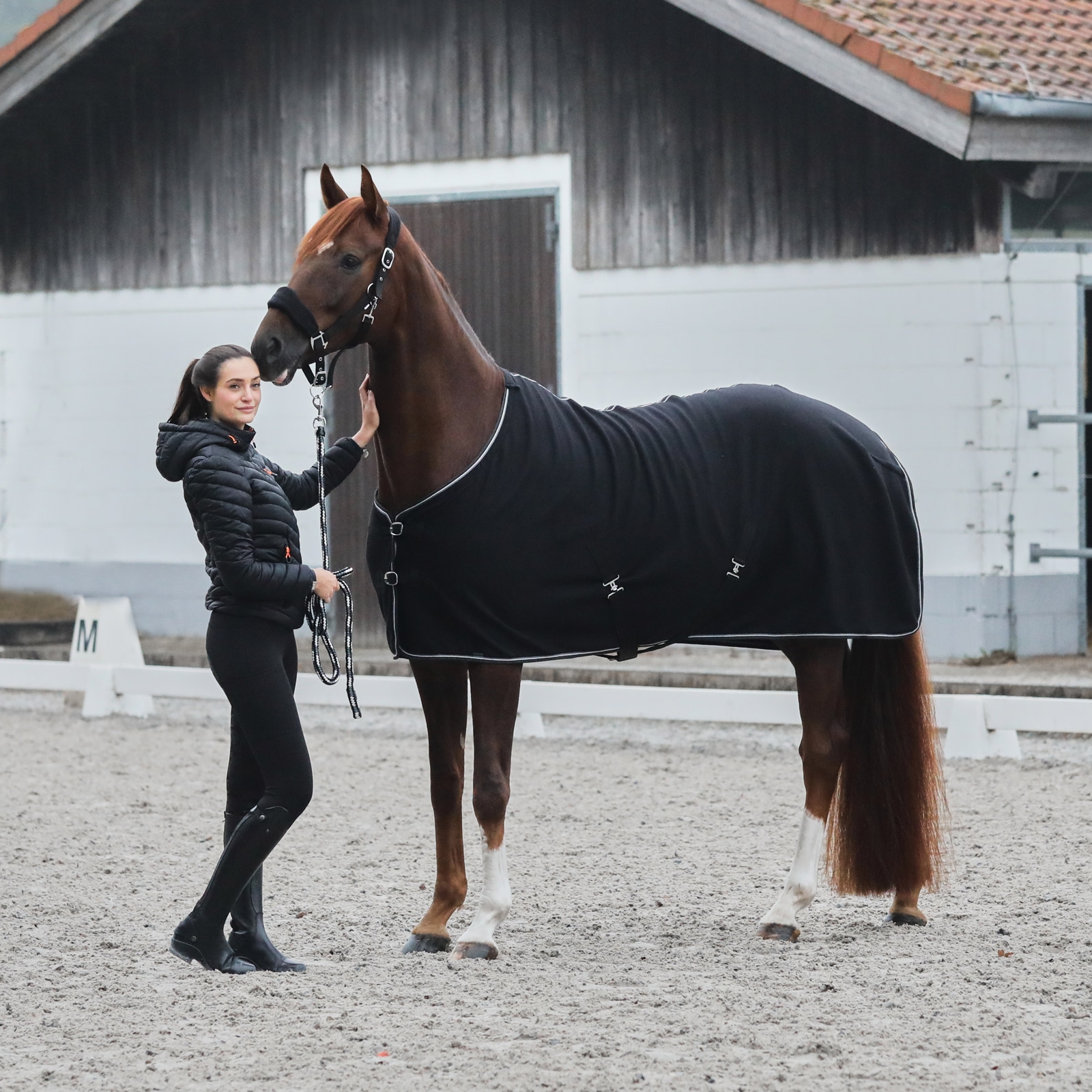 Horze Kiel grime med fleece