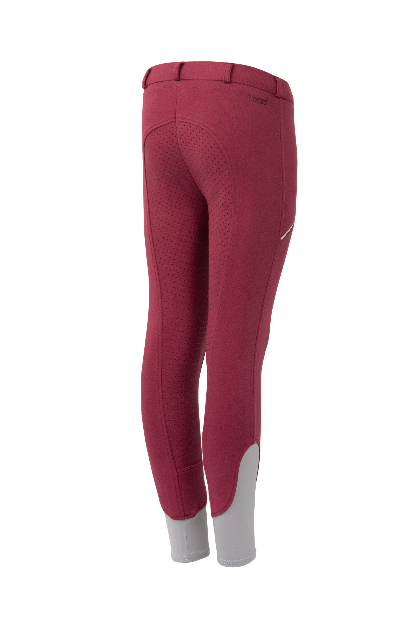dry rose Horze Felicia helforsterkede ridetights for barn