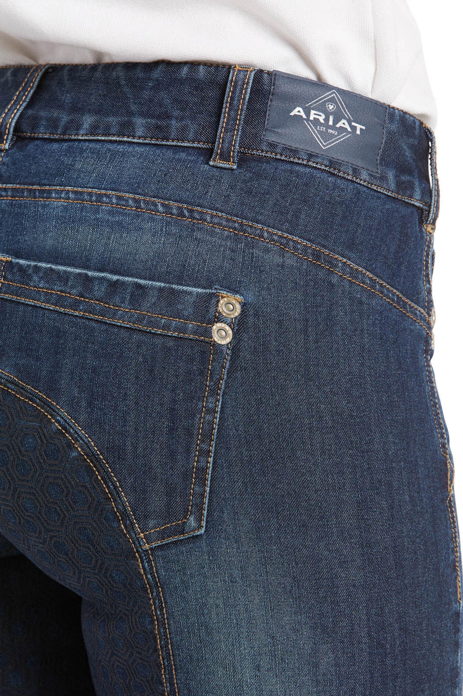 Ariat Halo Denim dames helforsterkede ridebukser