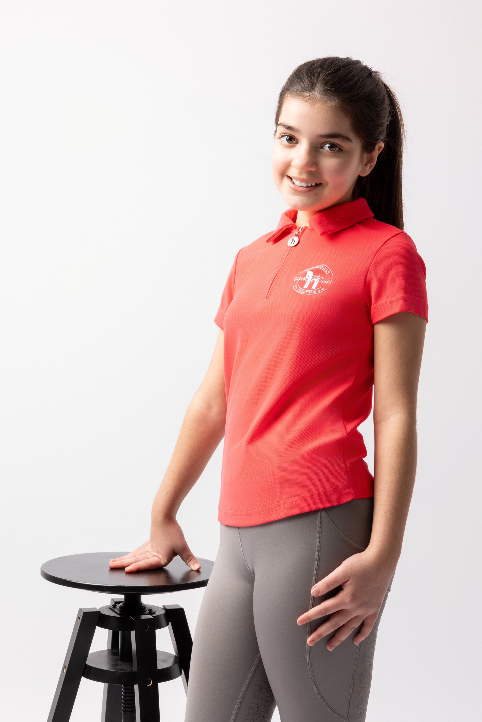 Horze Fay barne piqueskjorte  