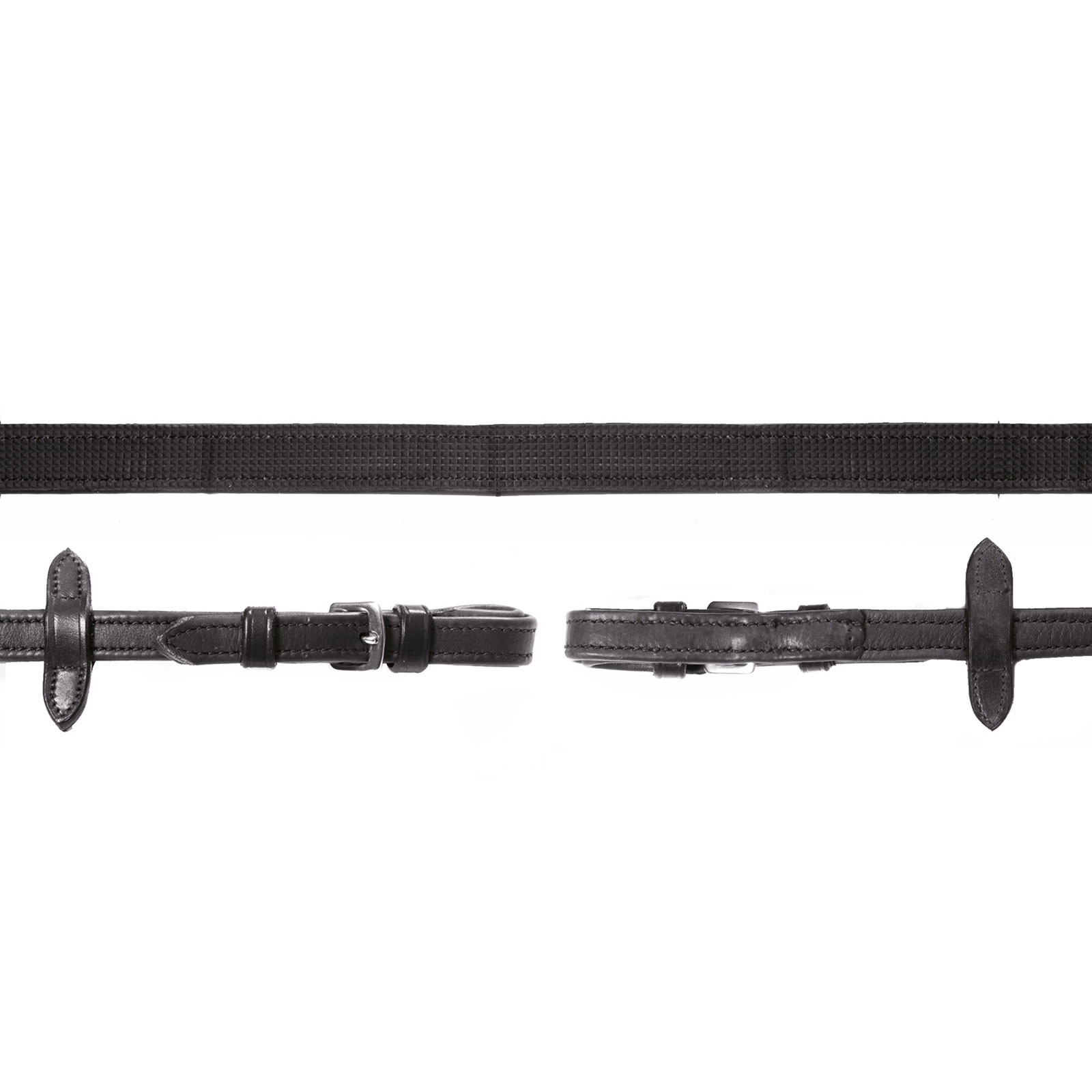 Schockmöhle Sports Durasoft Reins Grip lærtøyler, nylon, gummibelagt