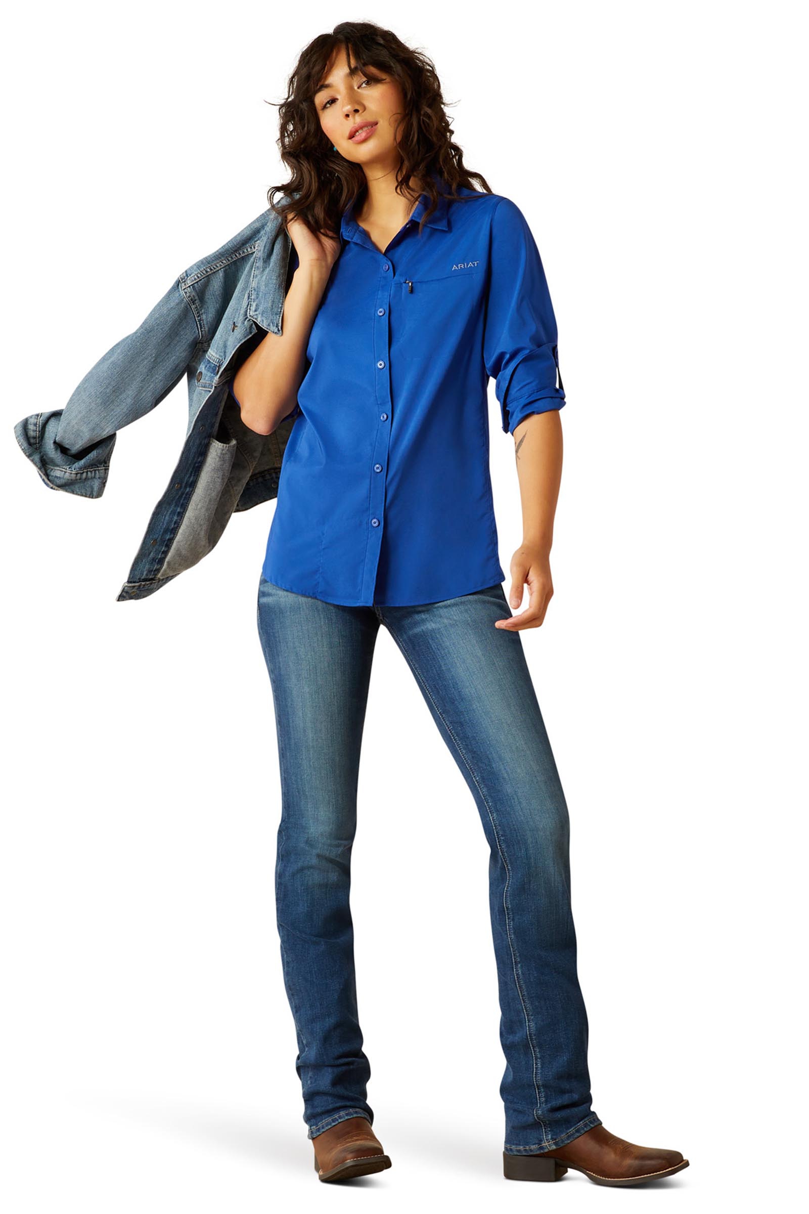 Ariat VentTEK dameskjorte med lange ermer