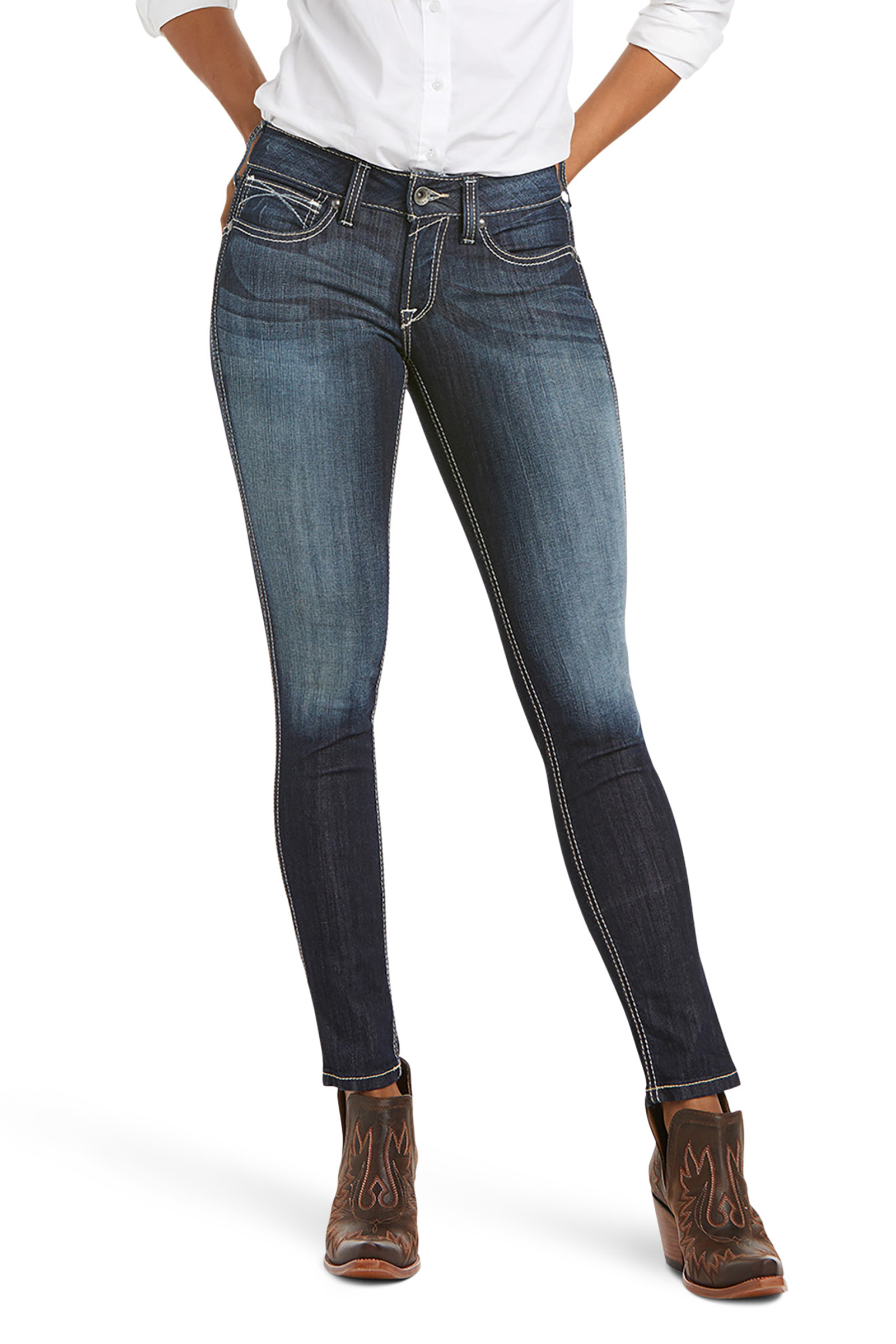 Ariat Ella R.E.A.L dames stretch skinny jeans med middels høy midje