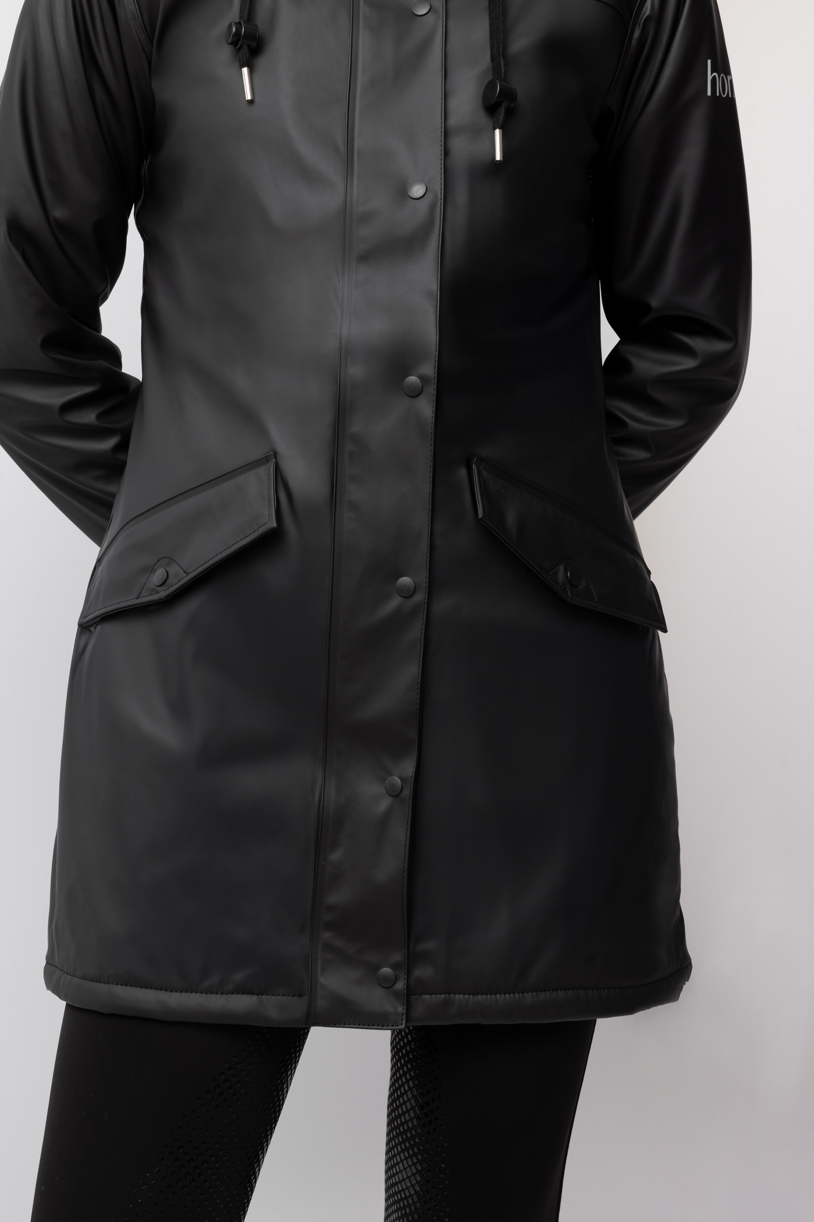 Horze Billie PU regnjakke med fleece, dame