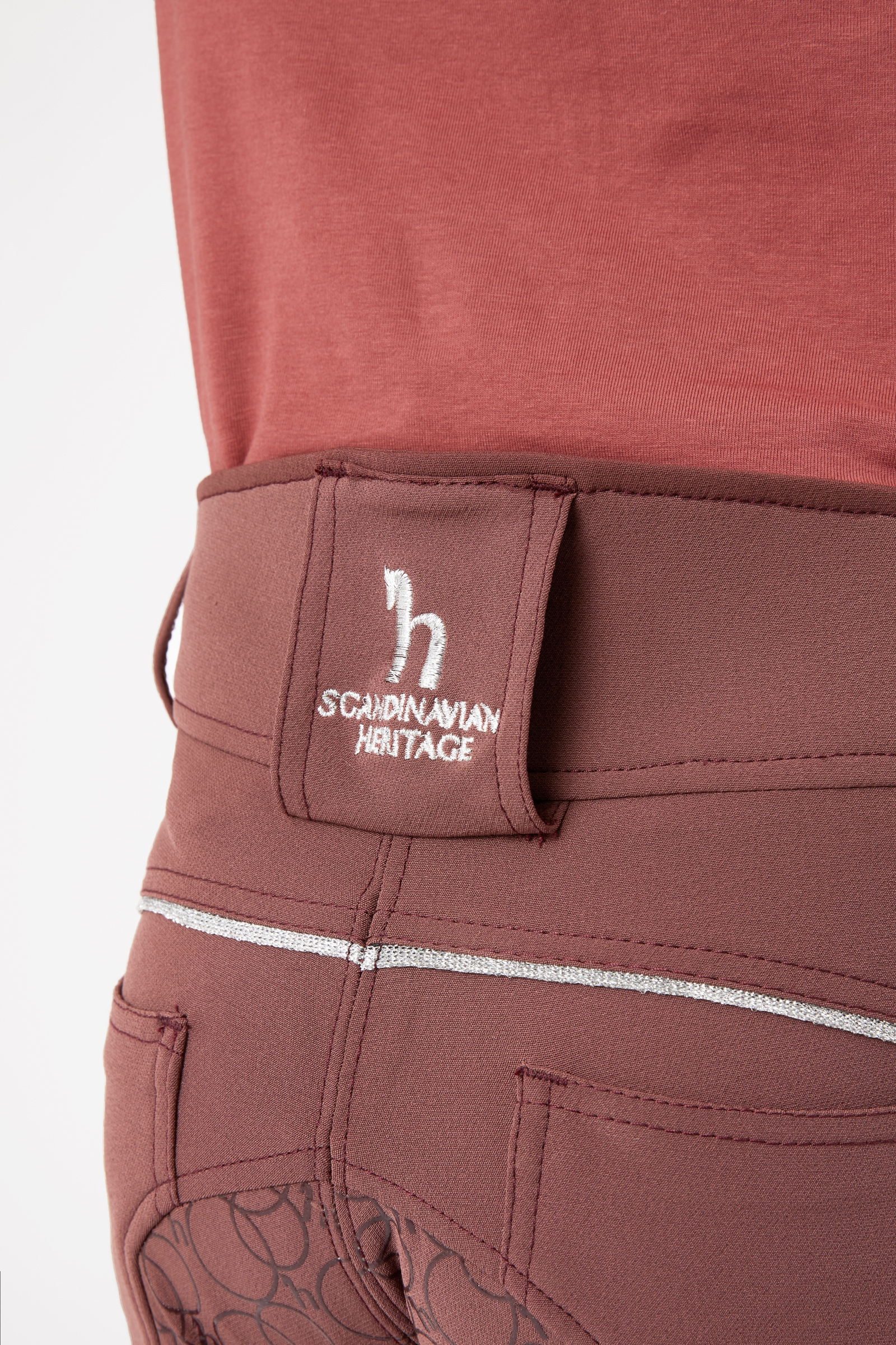 Horze Leighton Teens helforsterkede ridebukser med silikon og telefonlomme