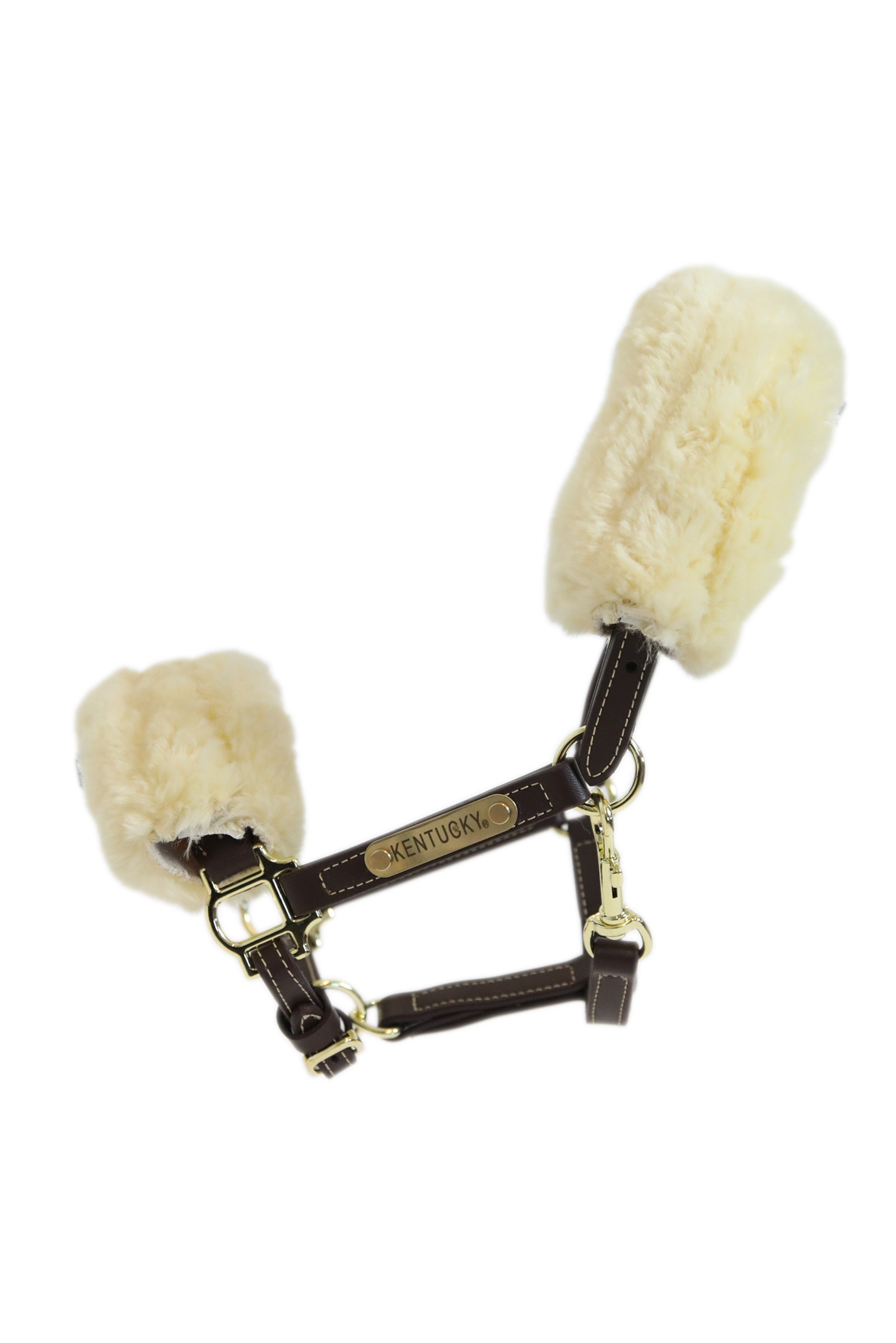 Kentucky Horsewear lærgrime med saueskinn