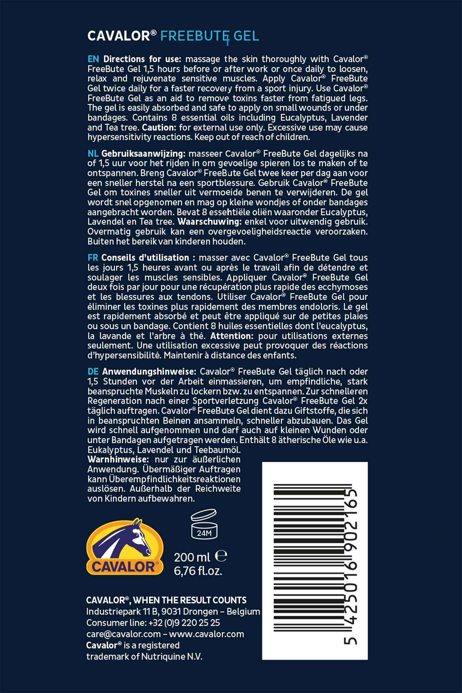 Cavalor Freebute gel, 200 ml