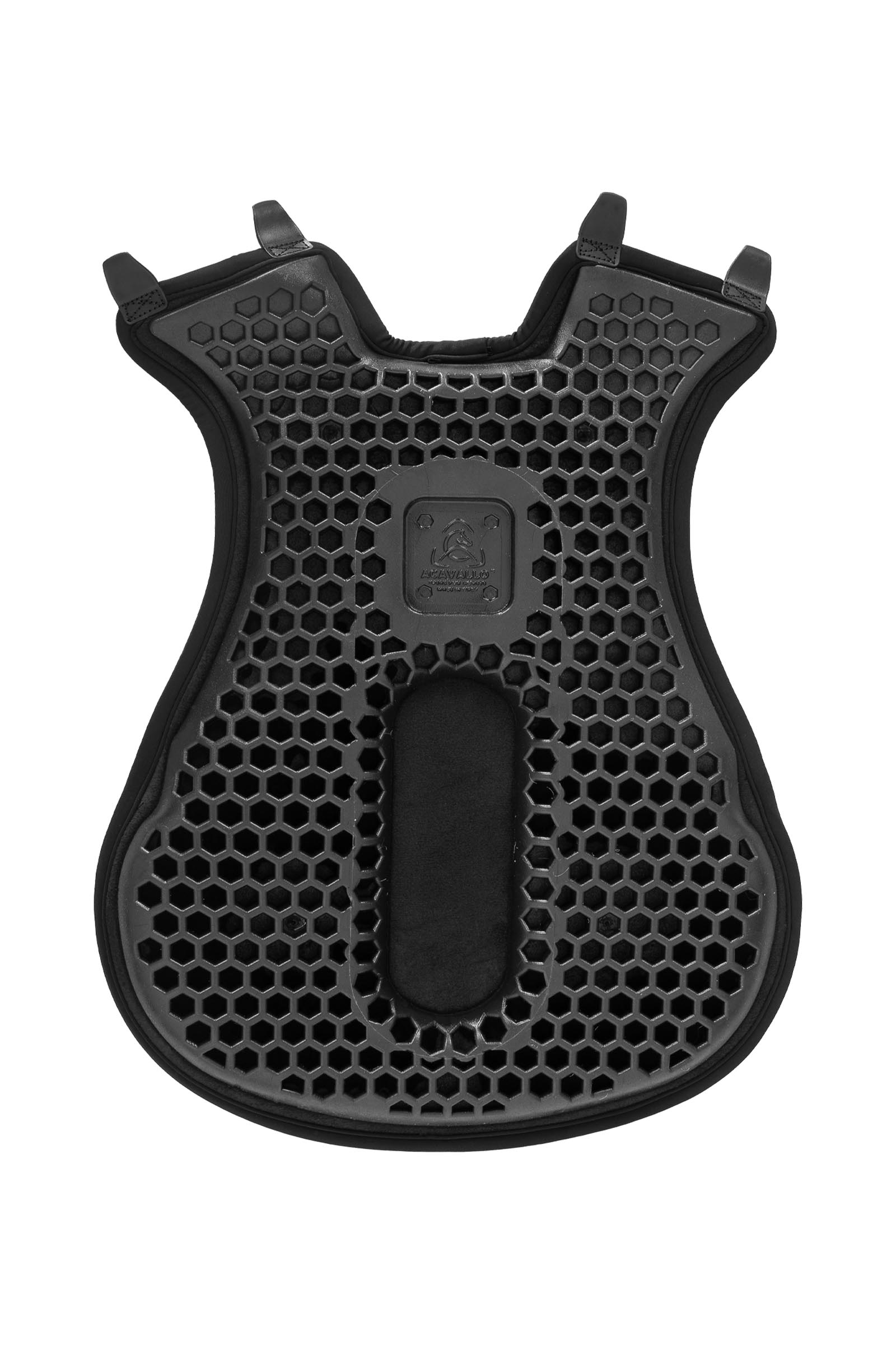 Black Acavallo Ortho halebenssetepute western Hexa gel utvendig Dri-Lex, 20 mm  