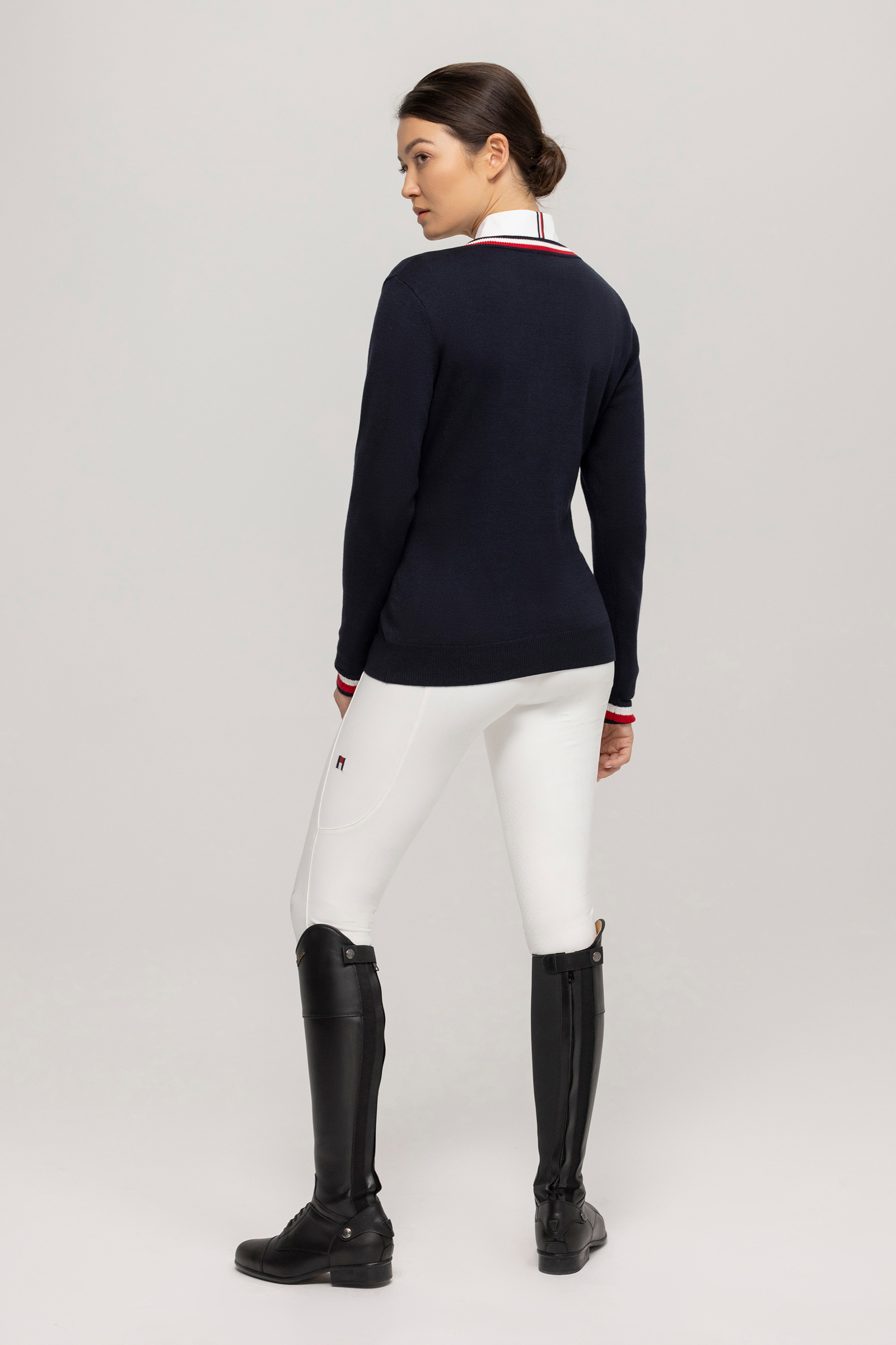 Tommy Hilfiger Equestrian Indiana dame genser med V-hals