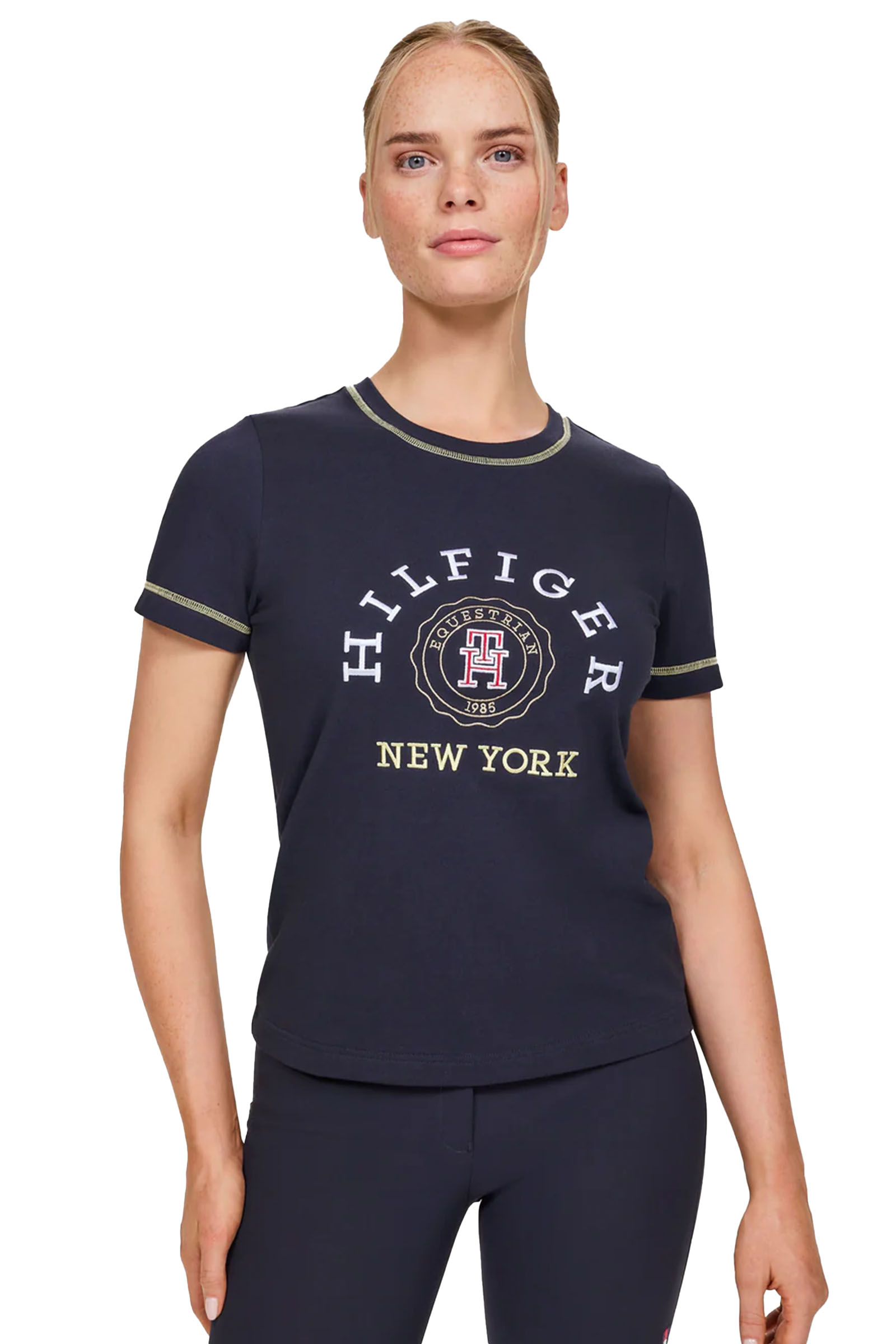 Tommy Hilfiger Equestrian Newport grafisk t-skjorte