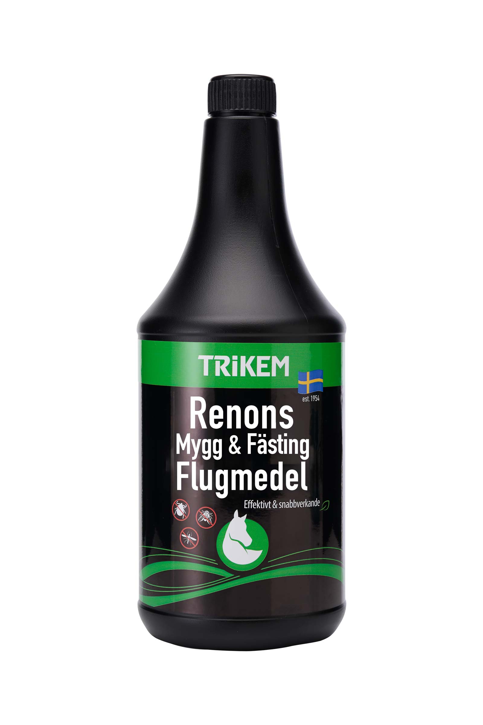 Trikem Renons mygg- & fl&aring;ttavvisende spray for hester, 1 liter