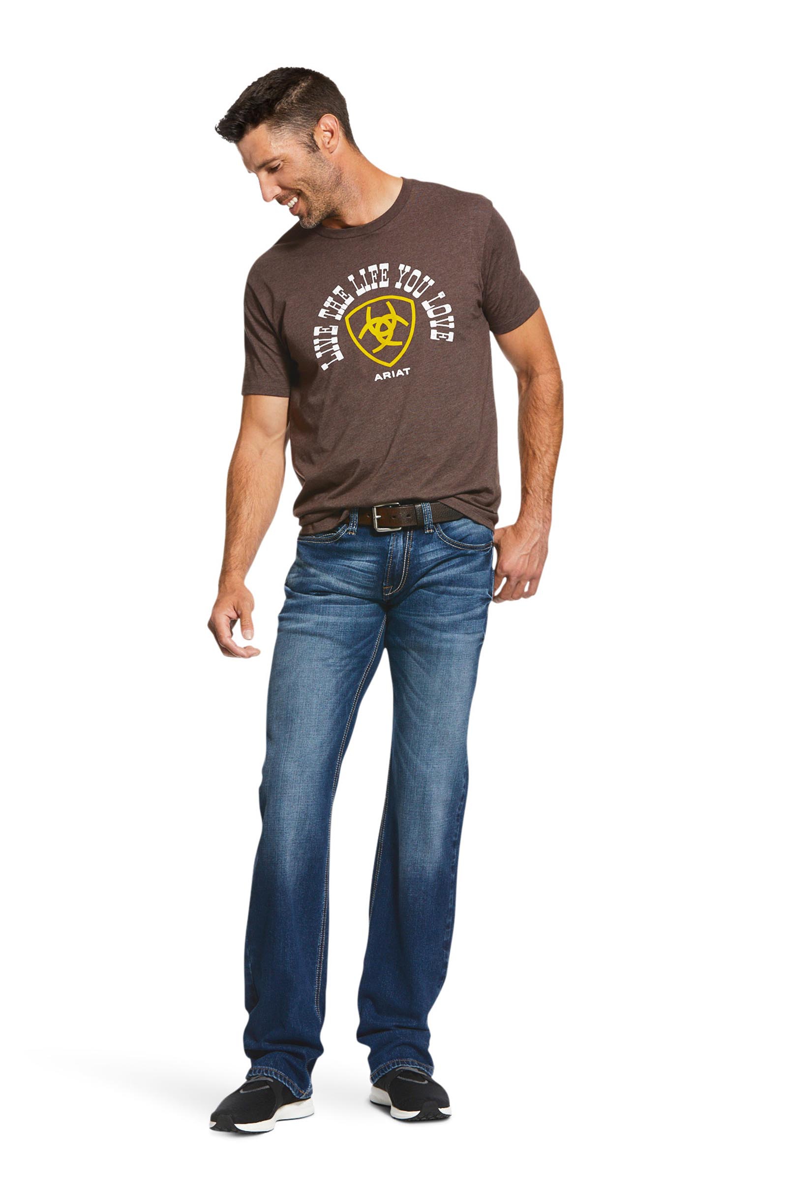 Ariat Nassau M7 Rocker jeans med rette ben for herrer