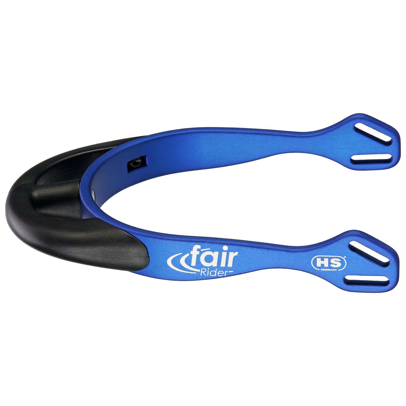 Blue/Black Sprenger FairRider aluminiumsporer med rund hals, 25 mm