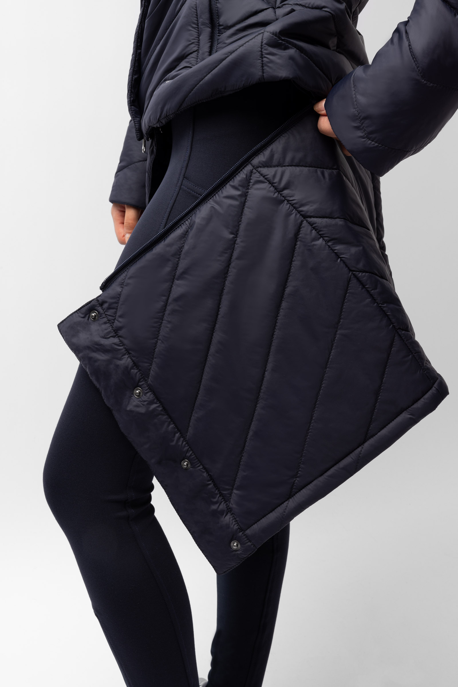 Horze Aurora fôret parkas ridejakke med avtakbar skjorte til dame